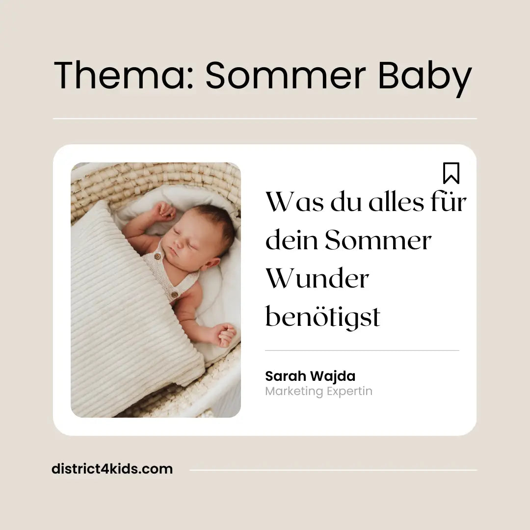Erstausstattung für das Sommerbaby