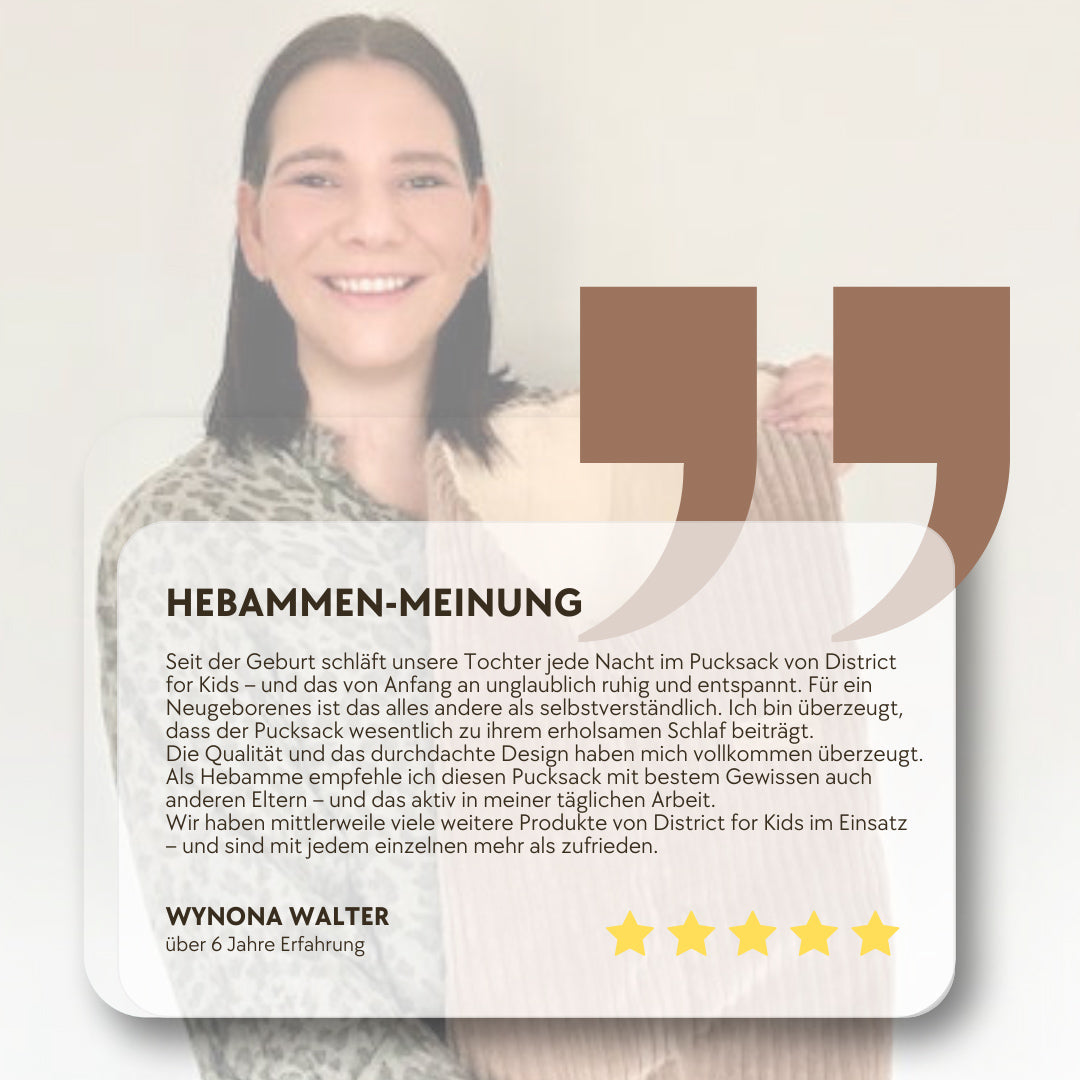 Pucksack Bio-Baumwolle mitwachsend - Ganzjahres Schlafsack für Babys Pucksack