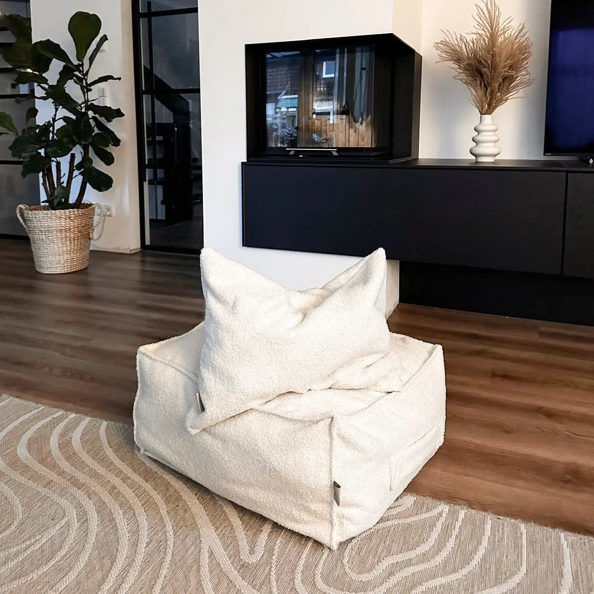 Kissenbezug Teddy Bouclé 40×60 cm – Bettumrandung Deko Highlight im Kinderzimmer District for Kids