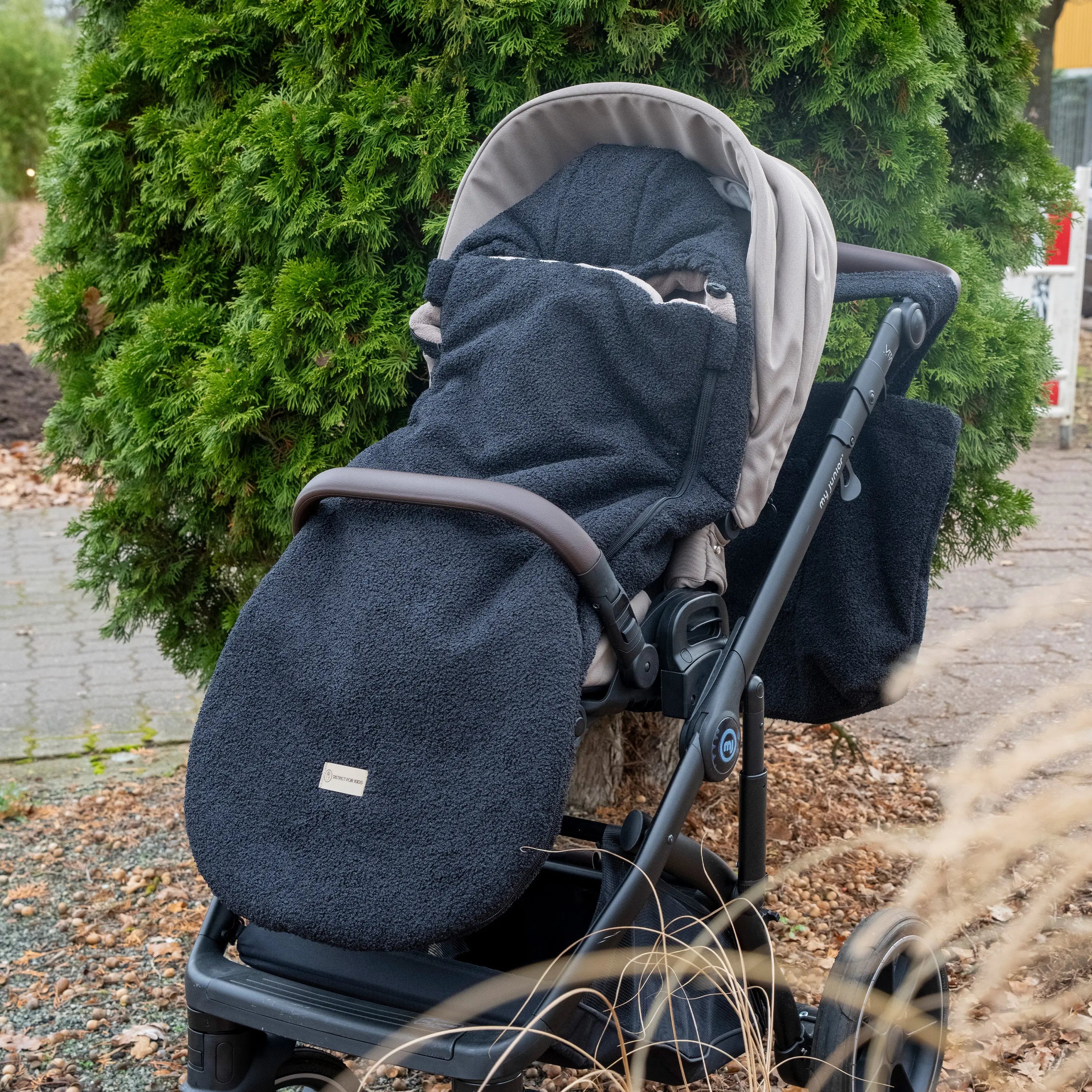 Winterfußsack Teddystoff Bouclé – für Kinderwagen & Autoschale District for Kids