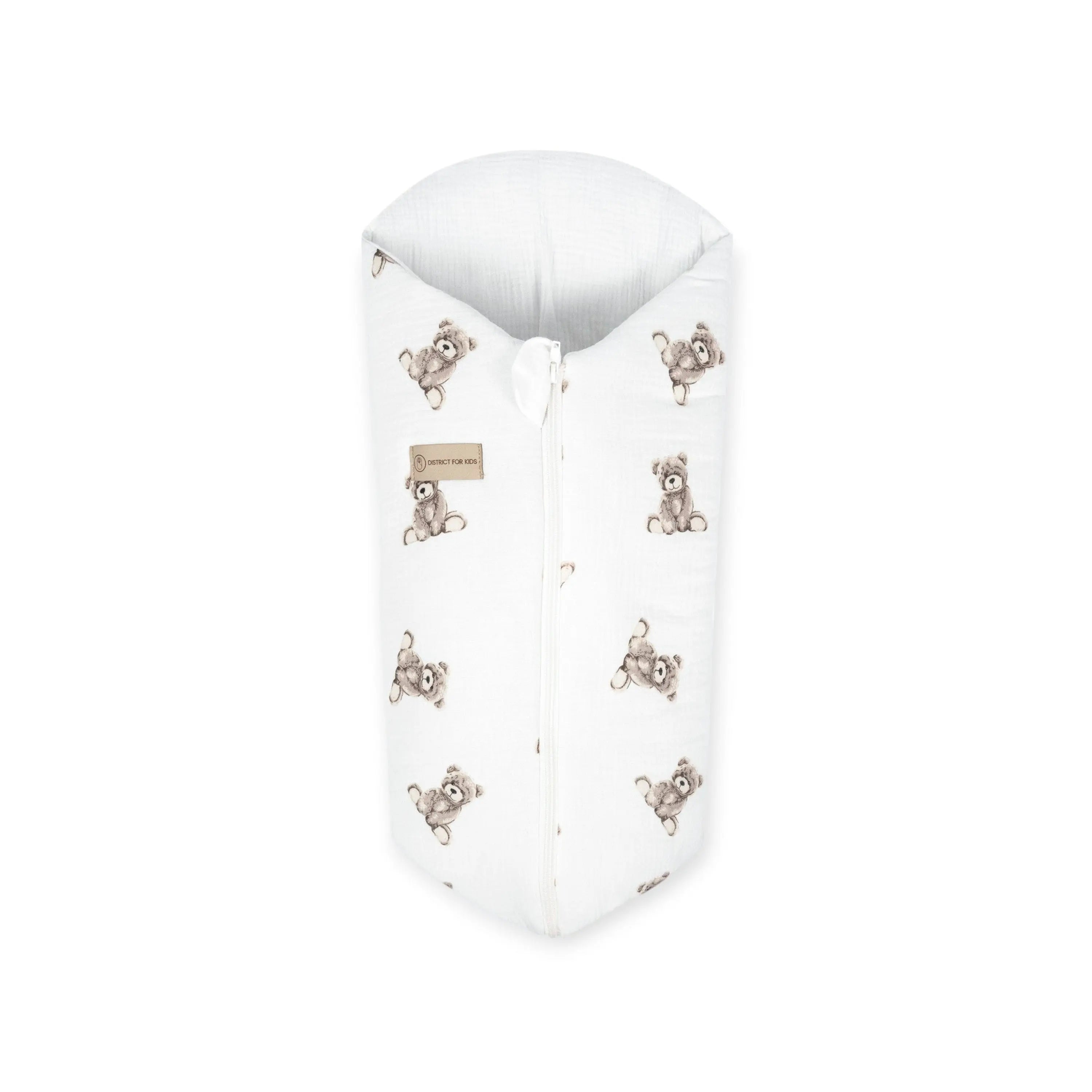 Pucksack Musselin Teddybär | 2.5 TOG Ganzjahres Babyschlafsack District for Kids