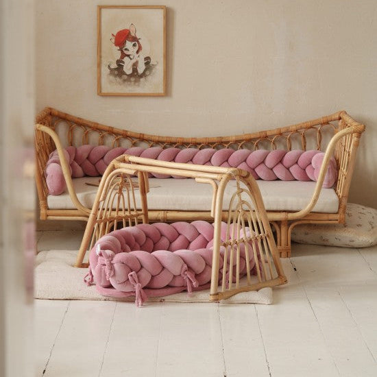 2 in1 bettschlange babynest d4k rosa