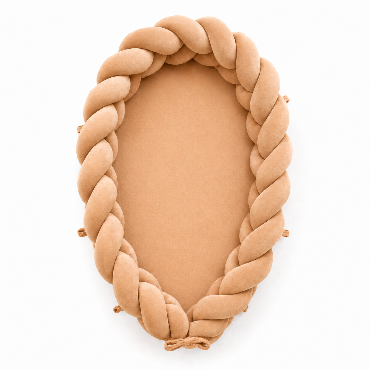 2in1 babynest und bettschalnge velours braun.