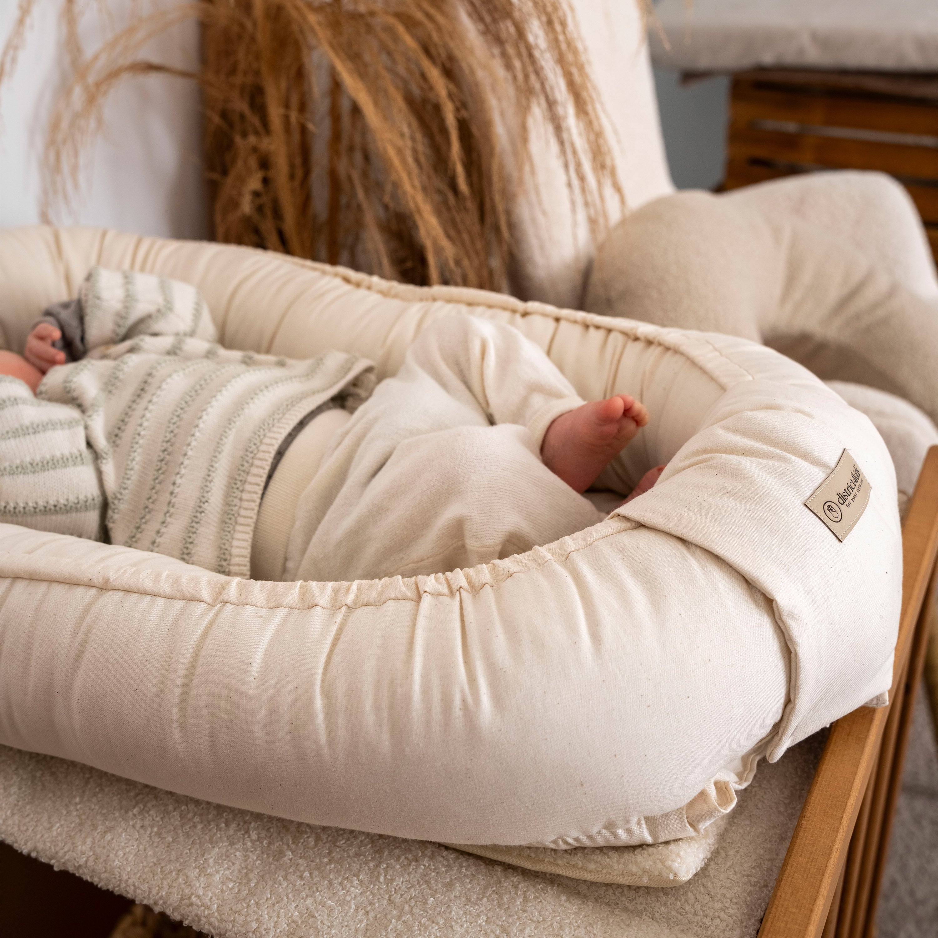 Babynestchen Bio Baumwolle – mitwachsender & nachhaltiger Baby-Kokon District for Kids