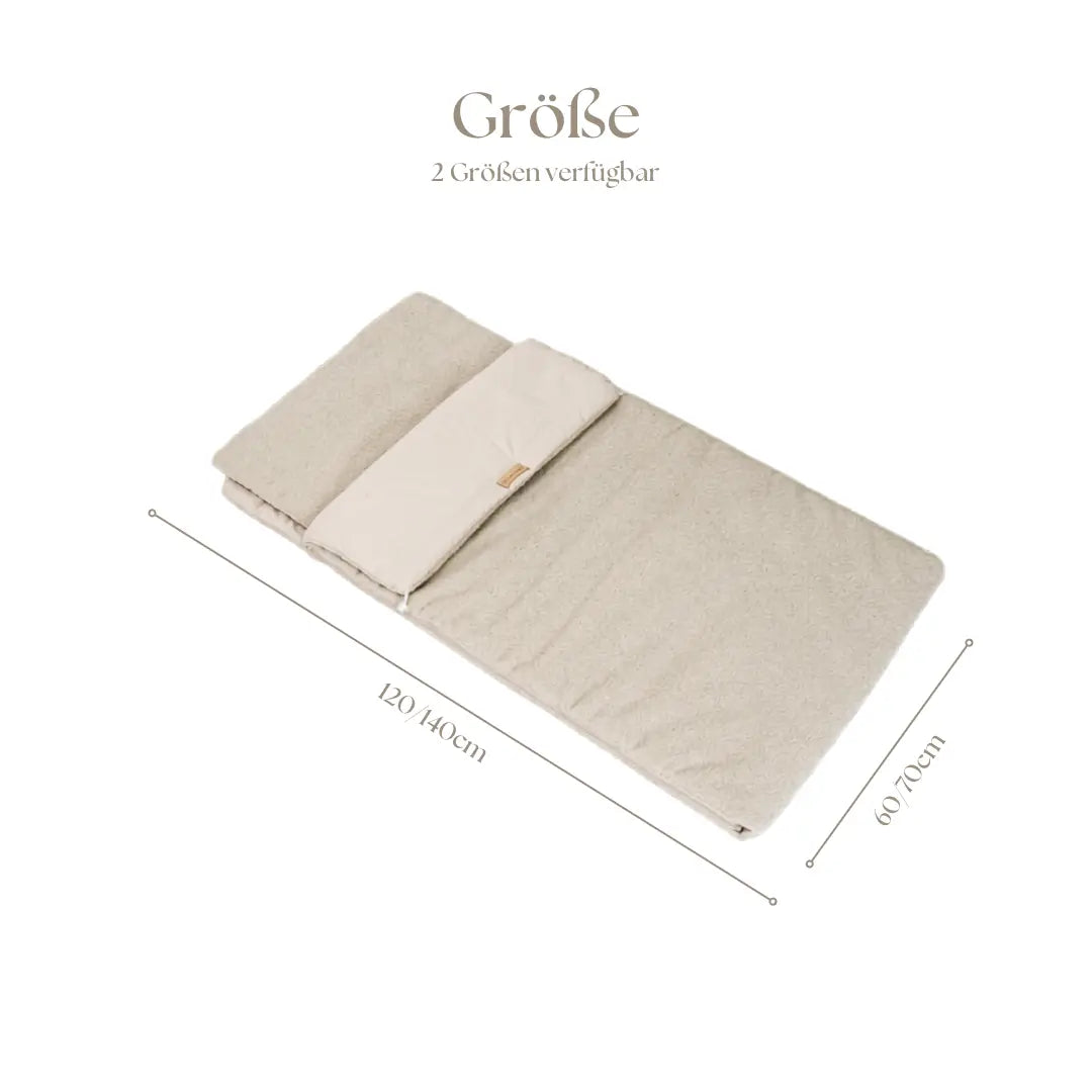 Kinderschlafsack aus Bouclé inkl. Tasche & Kissen – perfekt für unterwegs & zuhause District for Kids
