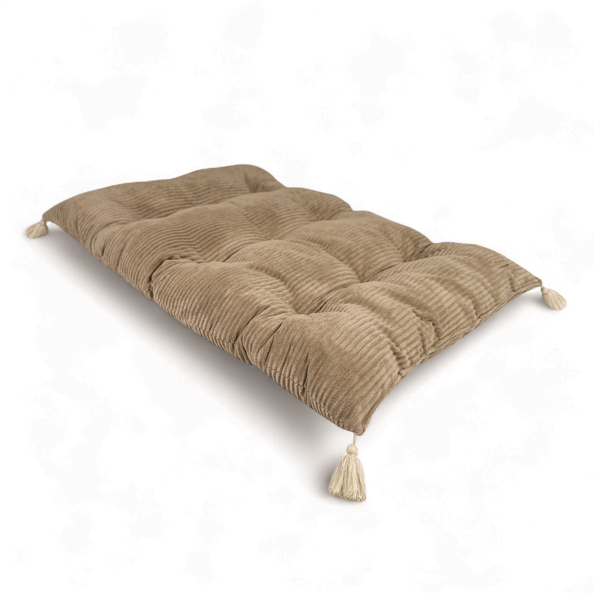 Matratze Bodenmatte Cord gesteppt für Kletterbogen Spielezimmer - Braun - Baby & Kleinkind