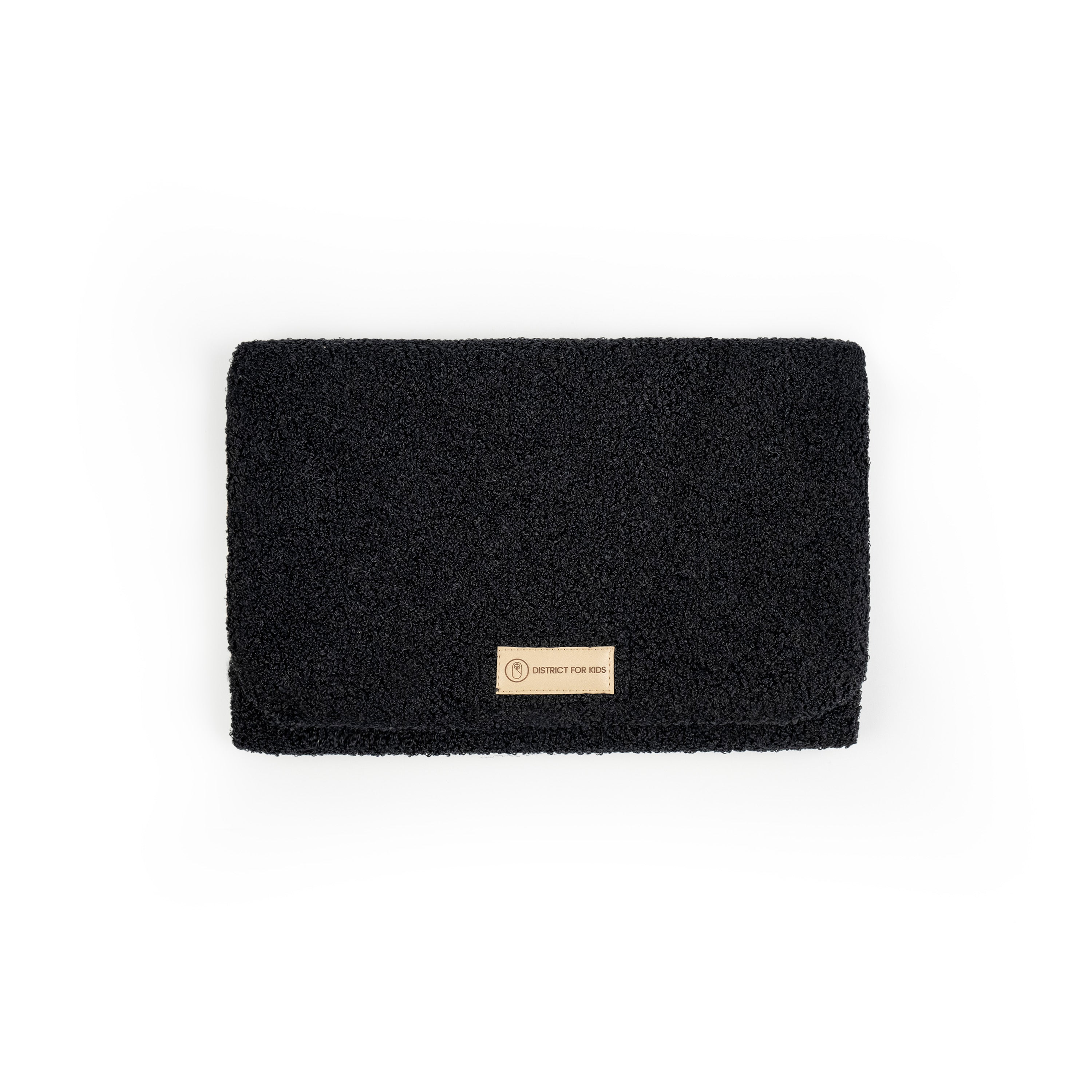 Wickelunterlage Teddystoff Bouclé – praktische Windeltasche für unterwegs