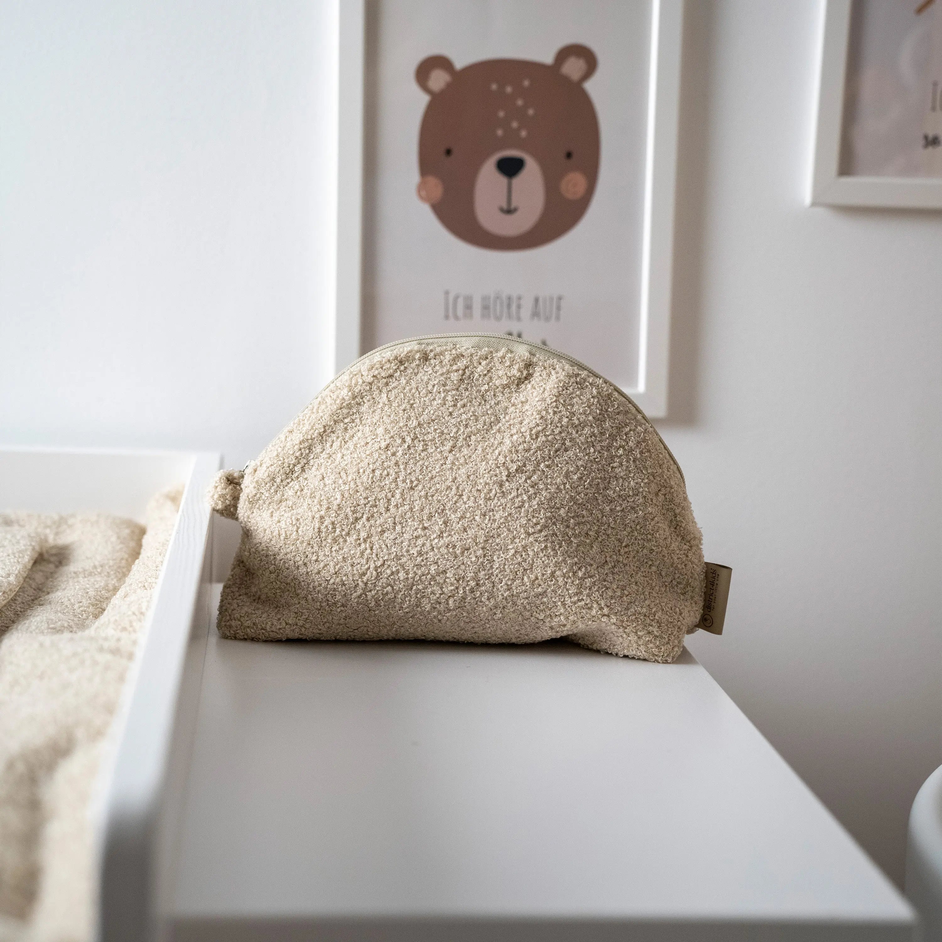 Kosmetiktasche Teddystoff Bouclé District for Kids