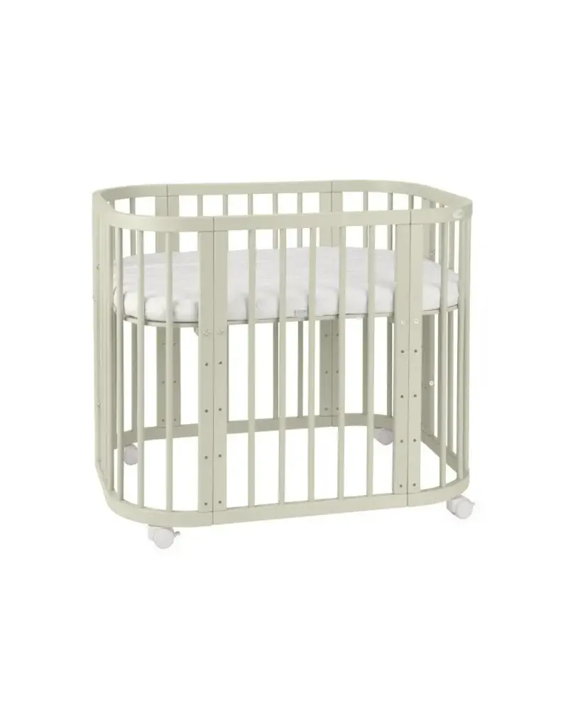 Babybett 5-in-1 – Ein Bett für viele Jahre - mitwachsend | Quadratische Form - Babybett