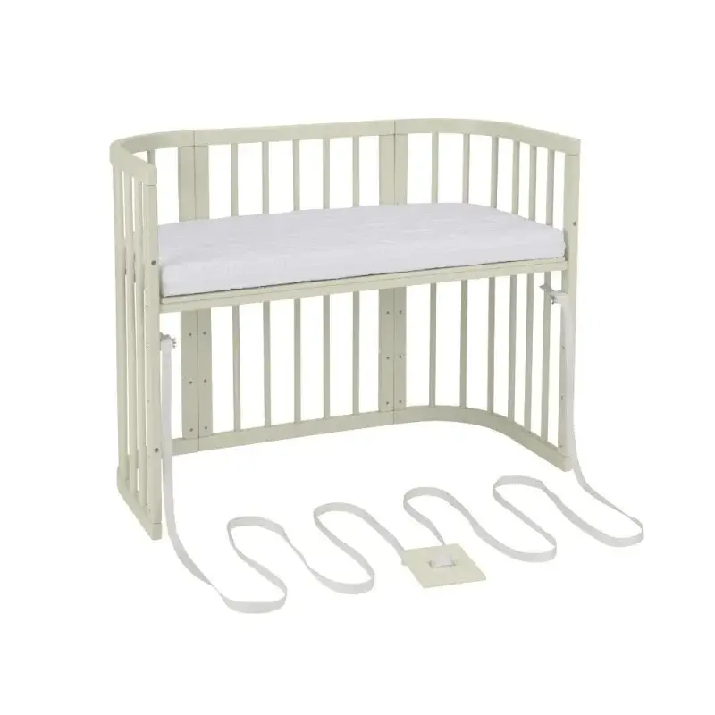 Babybett 5-in-1 – Ein Bett für viele Jahre - mitwachsend | Quadratische Form - Babybett