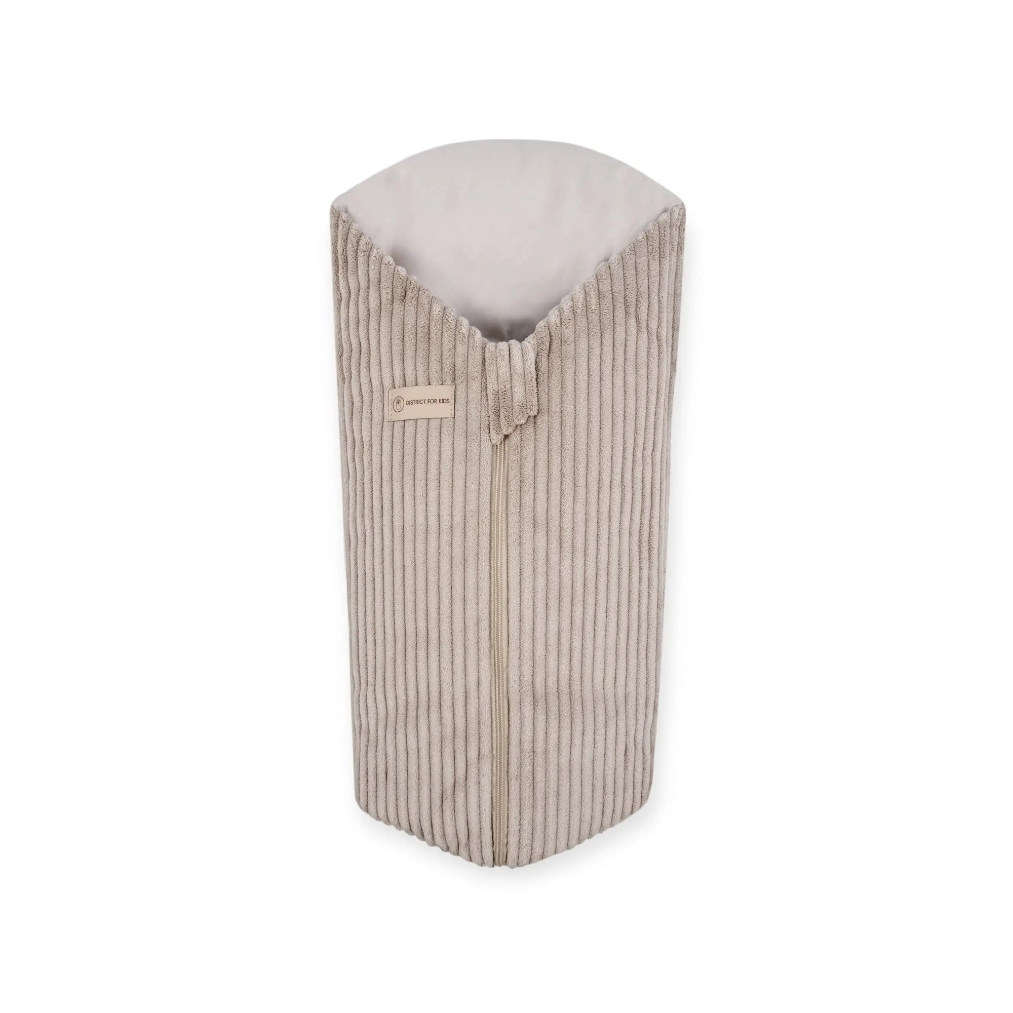 Pucksack Cord mitwachsend - Wärmender Ganzjahres Babyschlafsack - Beige / 80 cm / 2.5 TOG - Pucksack