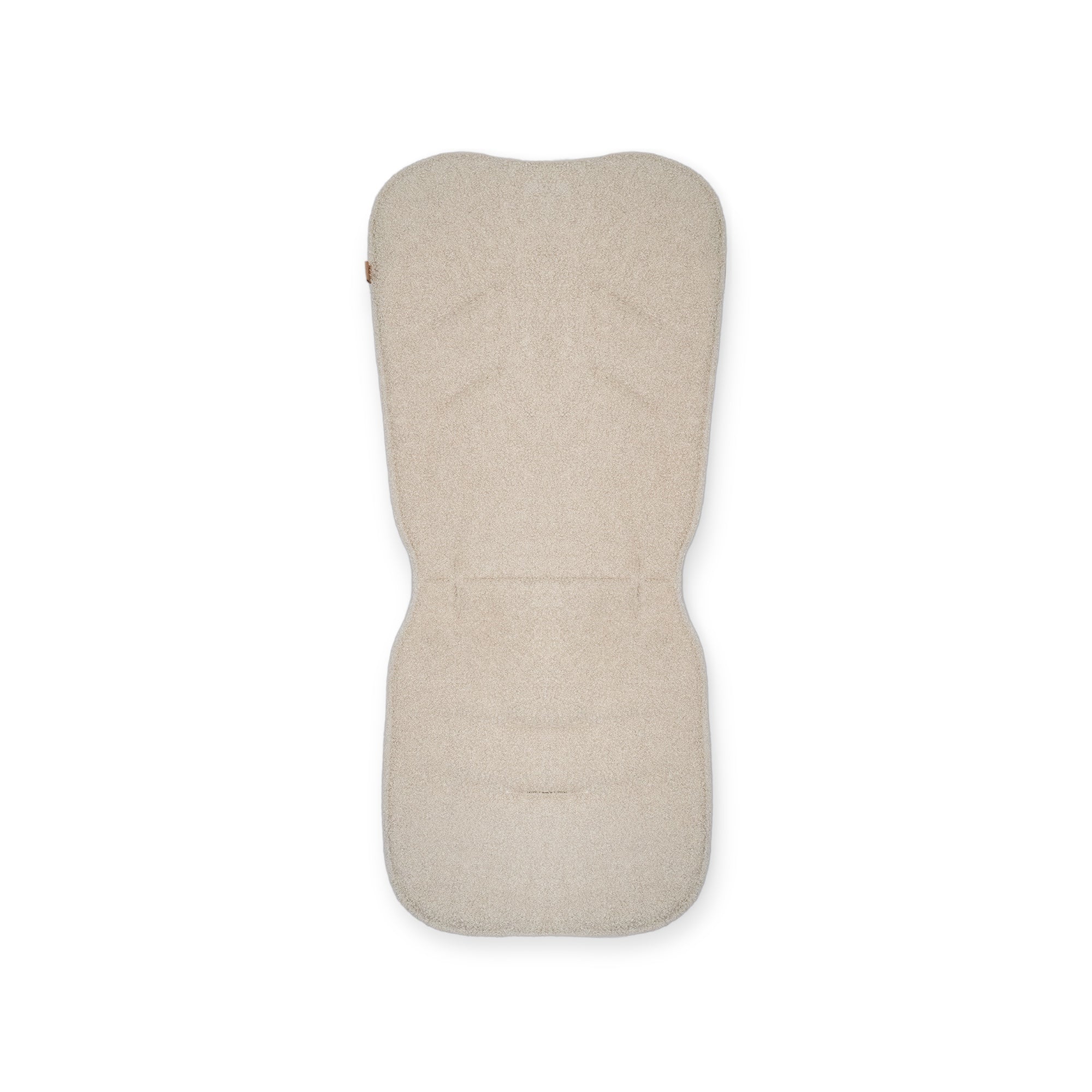 Sitzauflage Teddystoff Boucle für den Kinderwagen - universell passend - Beige - Sitzauflage