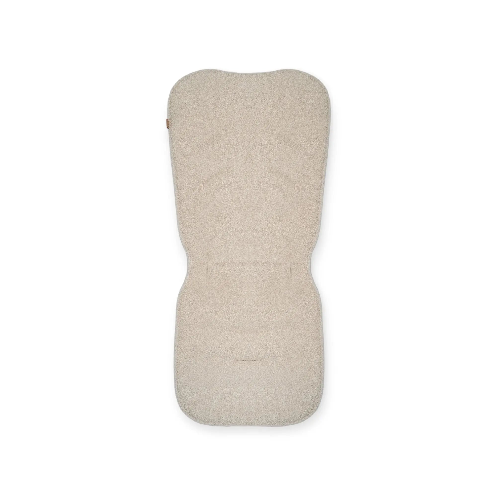 Sitzauflage Teddystoff Boucle für den Kinderwagen - universell passend - Beige - Sitzauflage