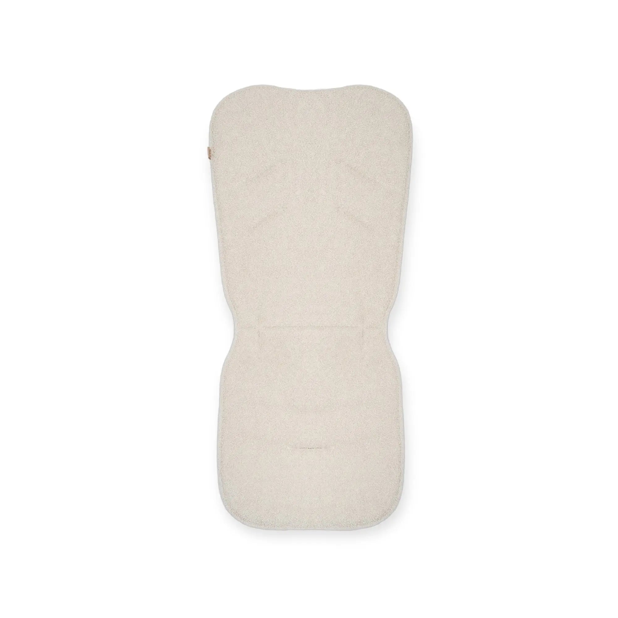 Sitzauflage Teddystoff Boucle für den Kinderwagen - universell passend - Creme - Sitzauflage