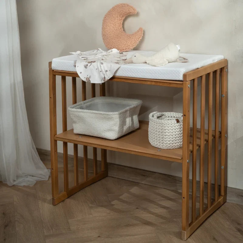 Babybett 5-in-1 – Ein Bett für viele Jahre - mitwachsend | Quadratische Form - Babybett