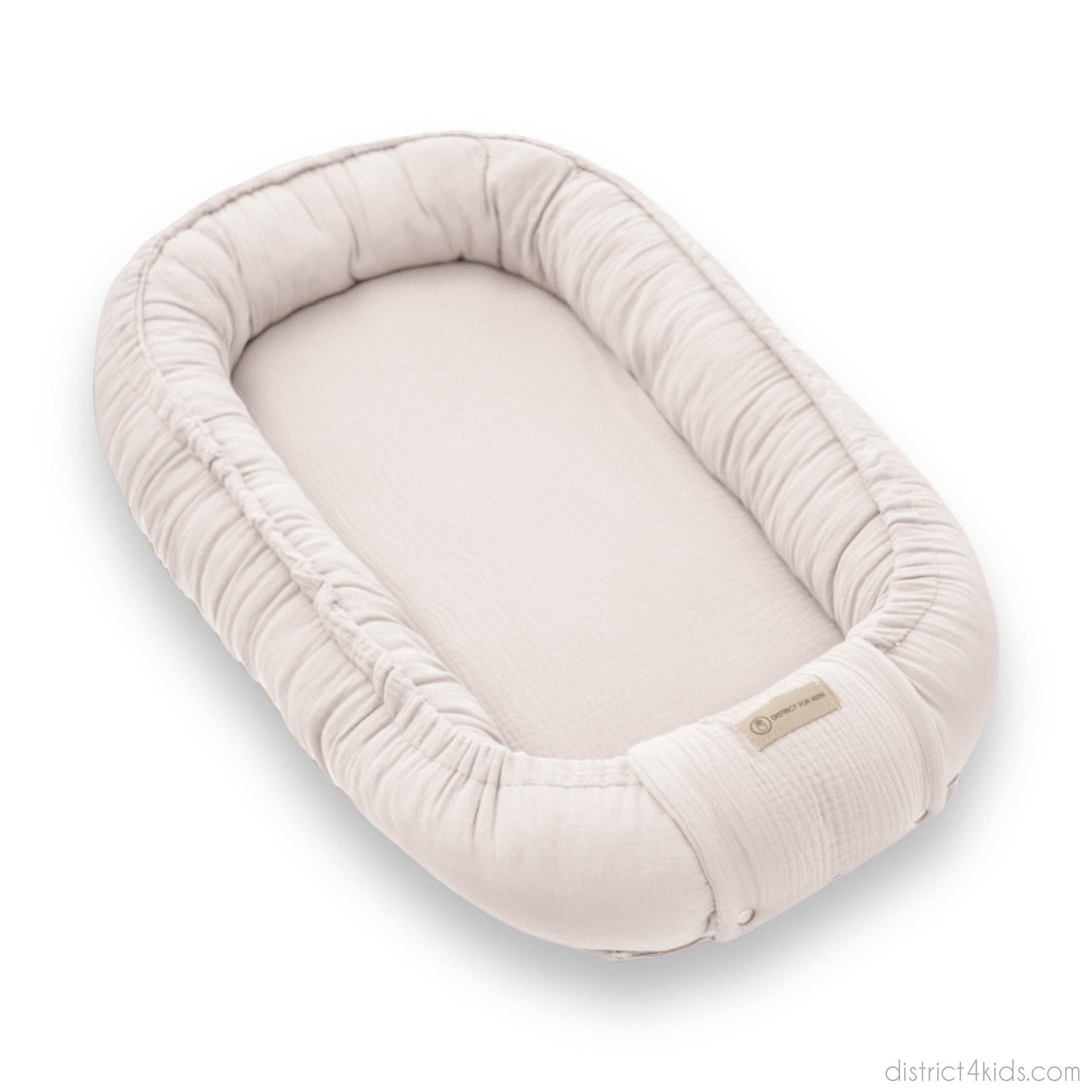 Babynestchen Musselin – Weicher mitwachsender Baby Kokon