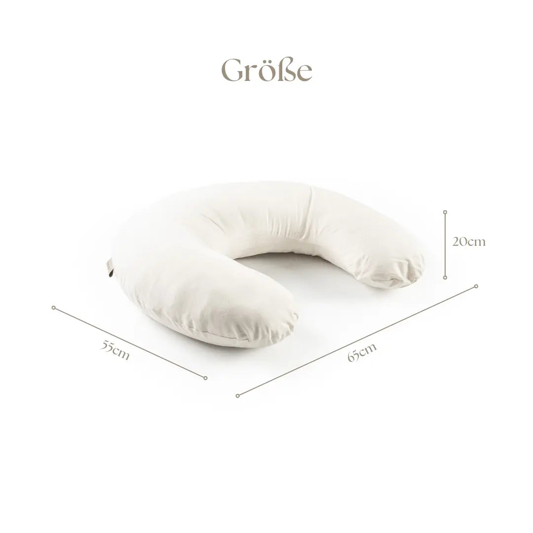 Stillkissen U-Form Bio Baumwolle abnehmbarem Bezug - ergonomisch, Oeko-Tex, Halbmond District for Kids