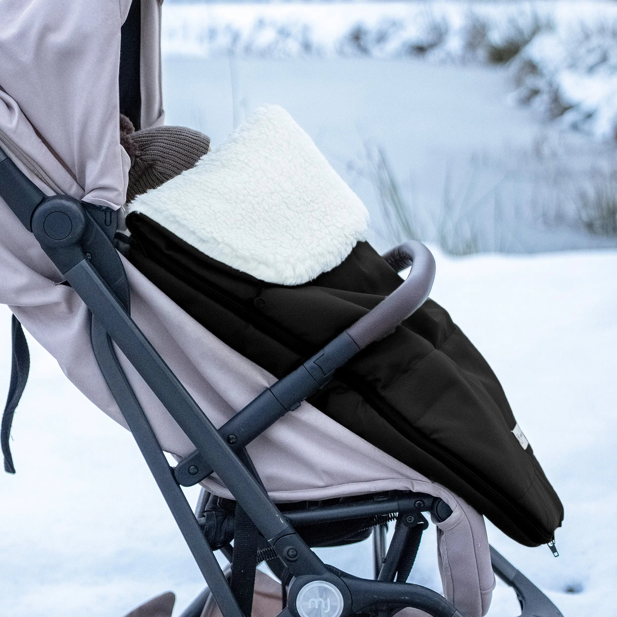Winterfußsack wasserabweisend Innenfutter aus Merinowolle - Kinderwagen District for Kids