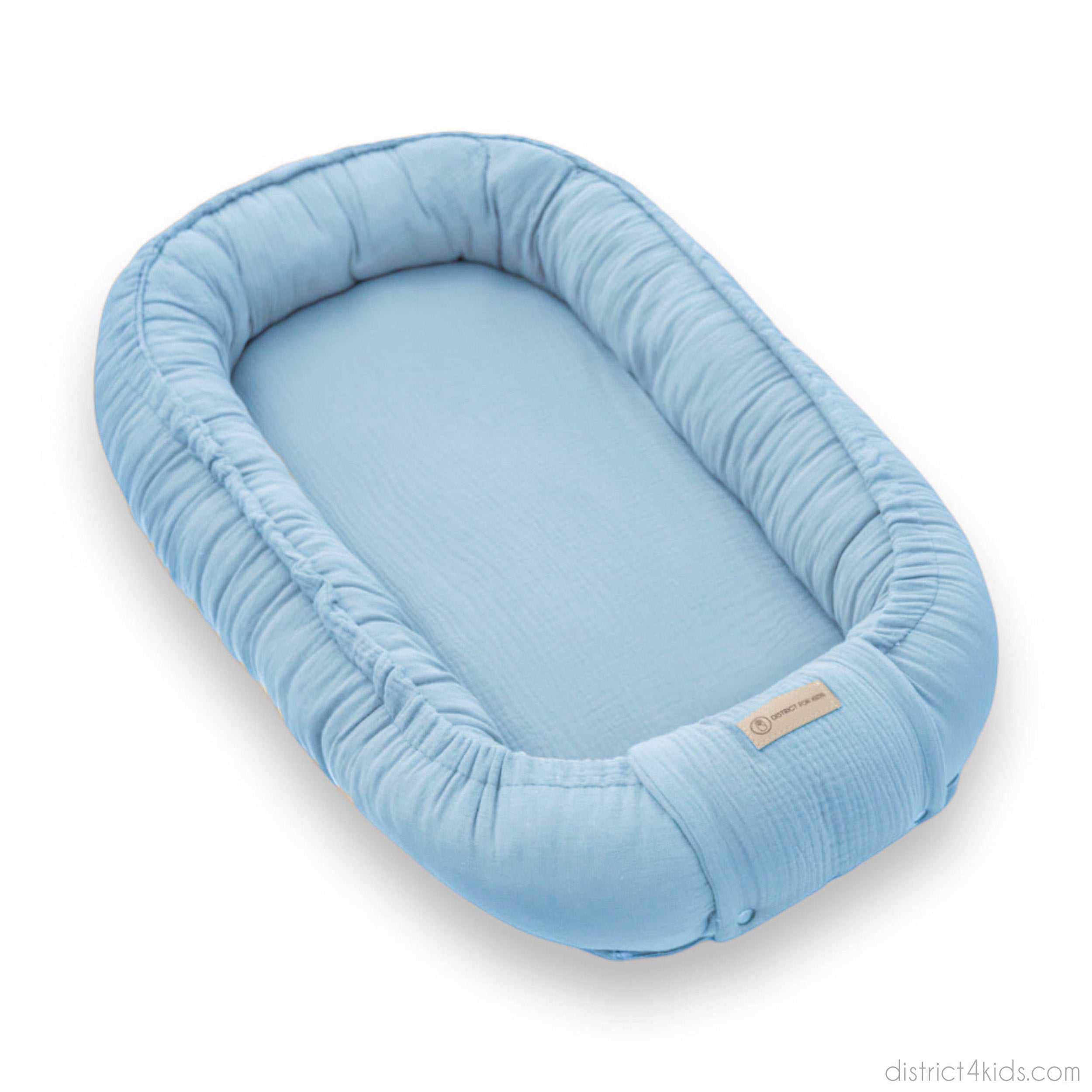 Babynestchen Musselin – Weicher mitwachsender Baby Kokon