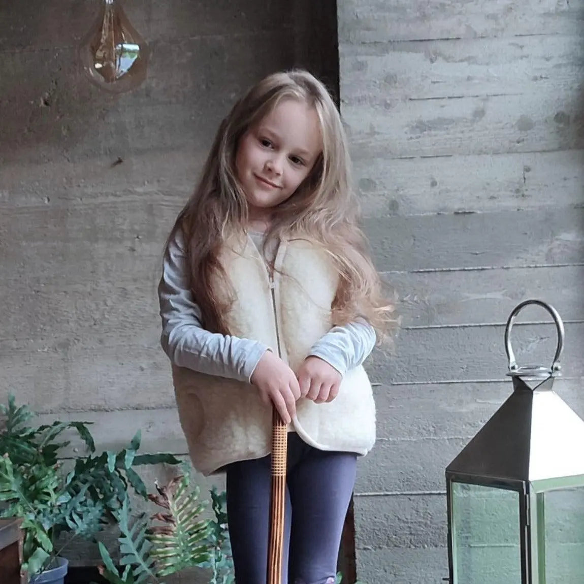 Baby- & Kinderweste Merinowolle Wollwalk | 1-10 Jahre | Beige-Weste-District for Kids-Beige-1-3 Jahre-District for Kids