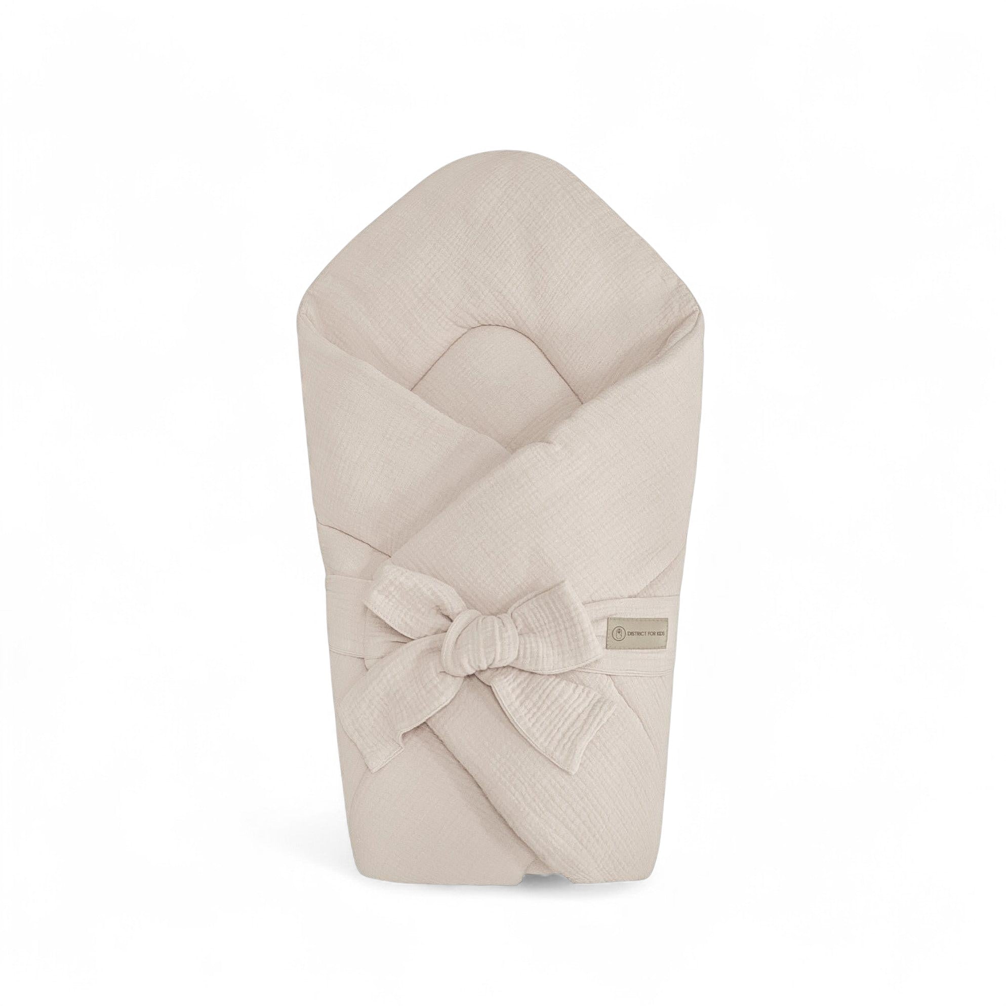 Babyhörnchen Musselin mit Schleife – Kuschelige Puckdecke & Einschlagdecke - Babyhörnchen