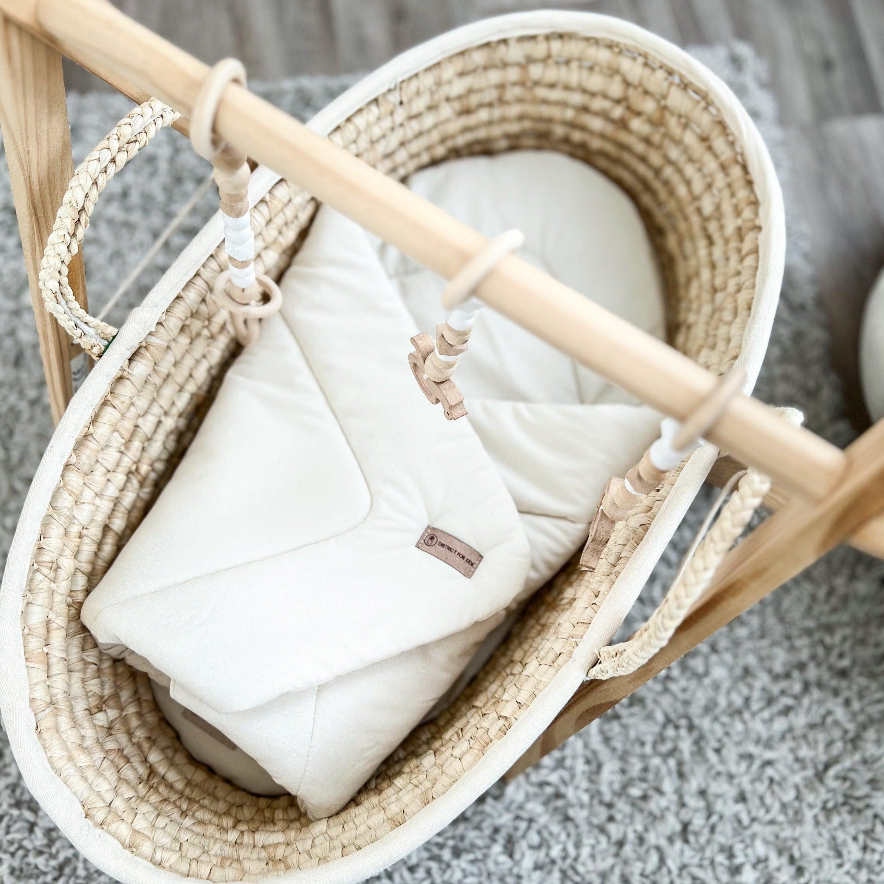 Babyhörnchen aus 100% Bio Baumwolle – Nachhaltige & kuschelige Einschlagdecke-Einschlagdecke-District for Kids-Natur-2.5 TOG-District for Kids