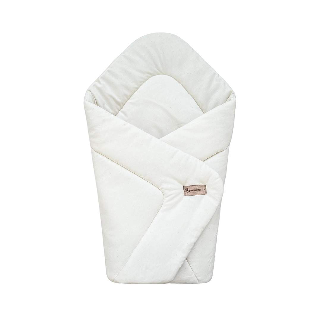 Babyhörnchen aus 100% Bio Baumwolle – Nachhaltige & kuschelige Einschlagdecke-Einschlagdecke-District for Kids-Natur-2.5 TOG-District for Kids