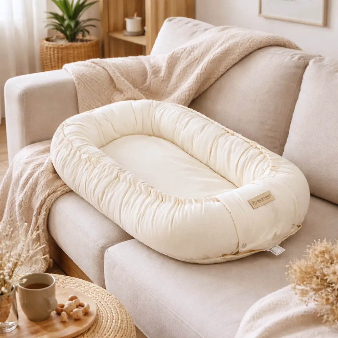 Babynestchen Bio Baumwolle – mitwachsender & nachhaltiger Baby-Kokon District for Kids
