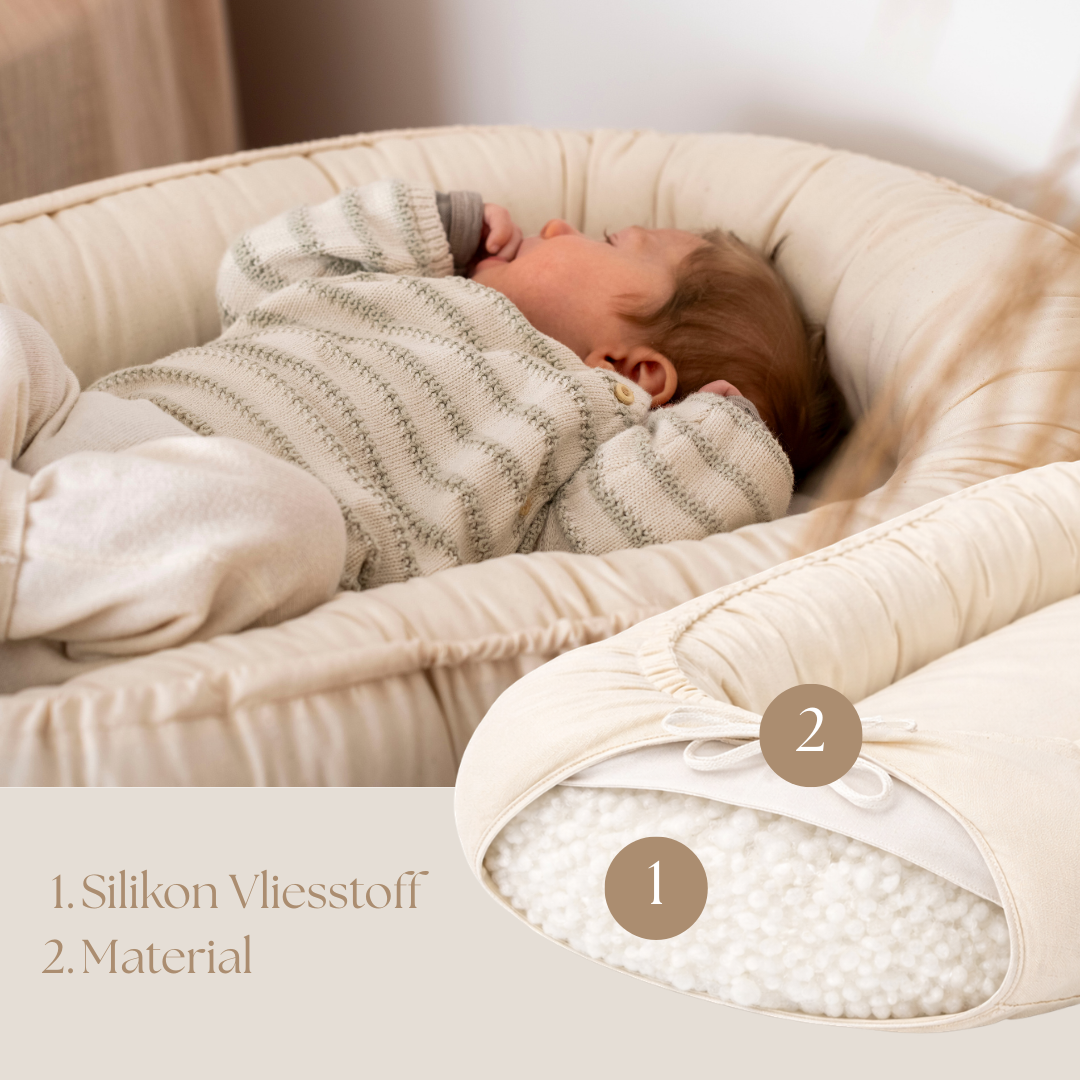 Babynestchen aus Baumwolle – Kuscheliger Baby-Kokon | Braun District for Kids