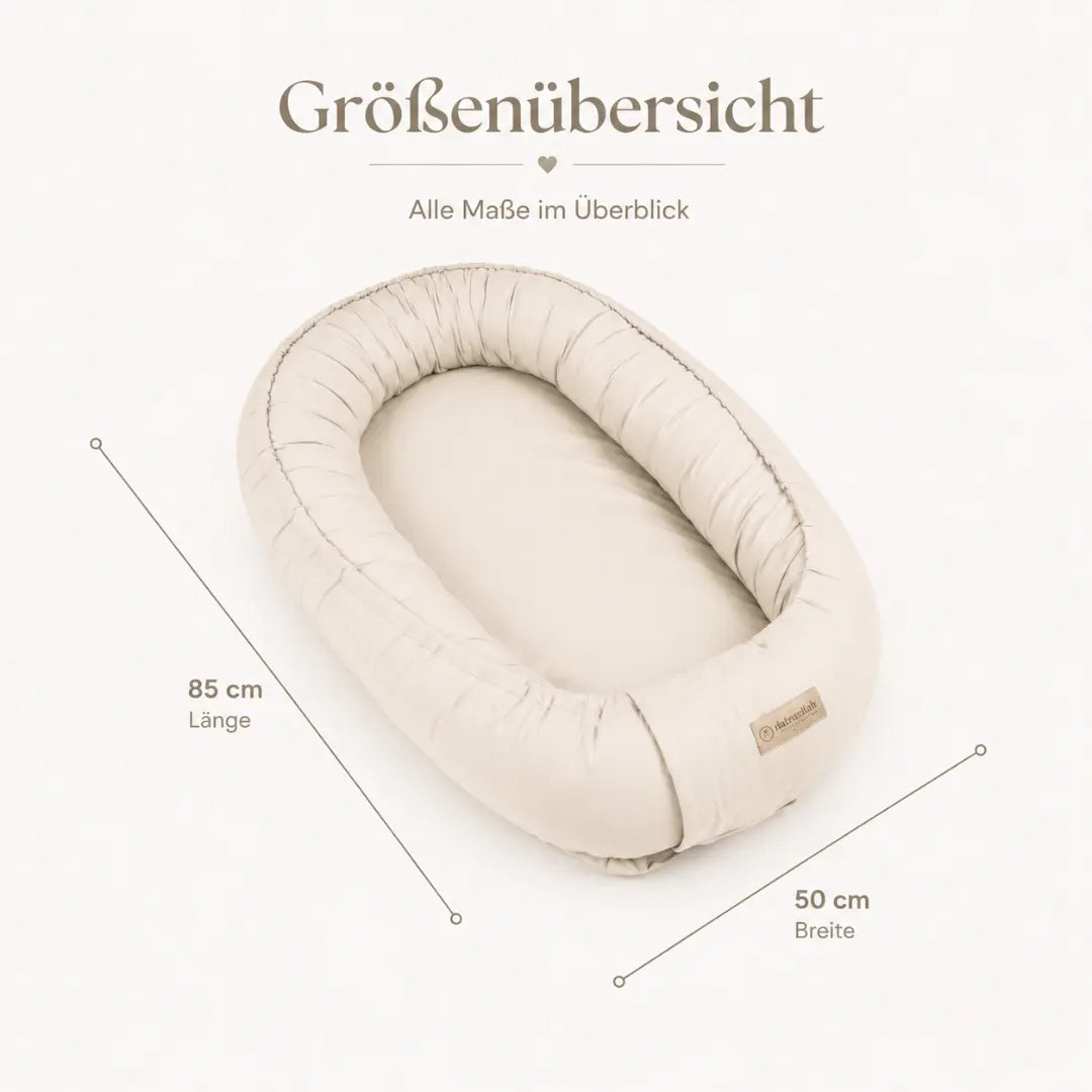 Babynest aus Baumwolle – Kuscheliger Baby-Kokon | Braun District for Kids