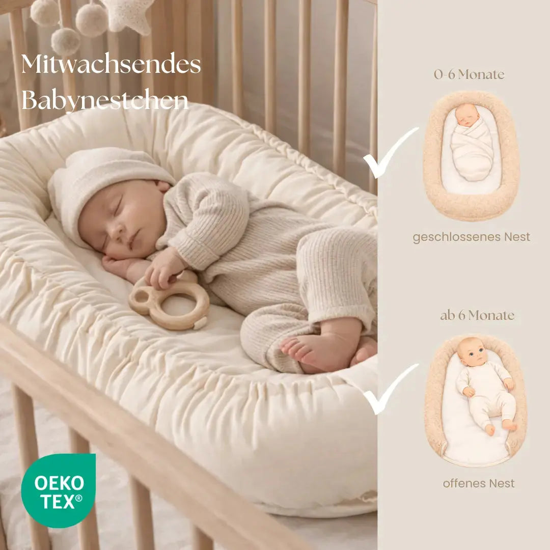 Babynestchen Baumwolle – Kuscheliger Baby-Kokon District for Kids