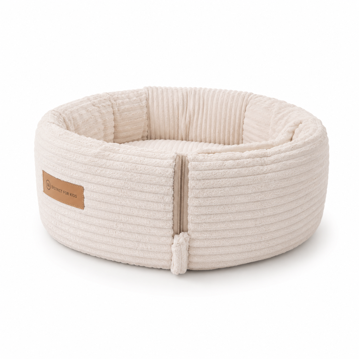 Babynest krabbeldecke 2 in1 district for kids detail cordc creme