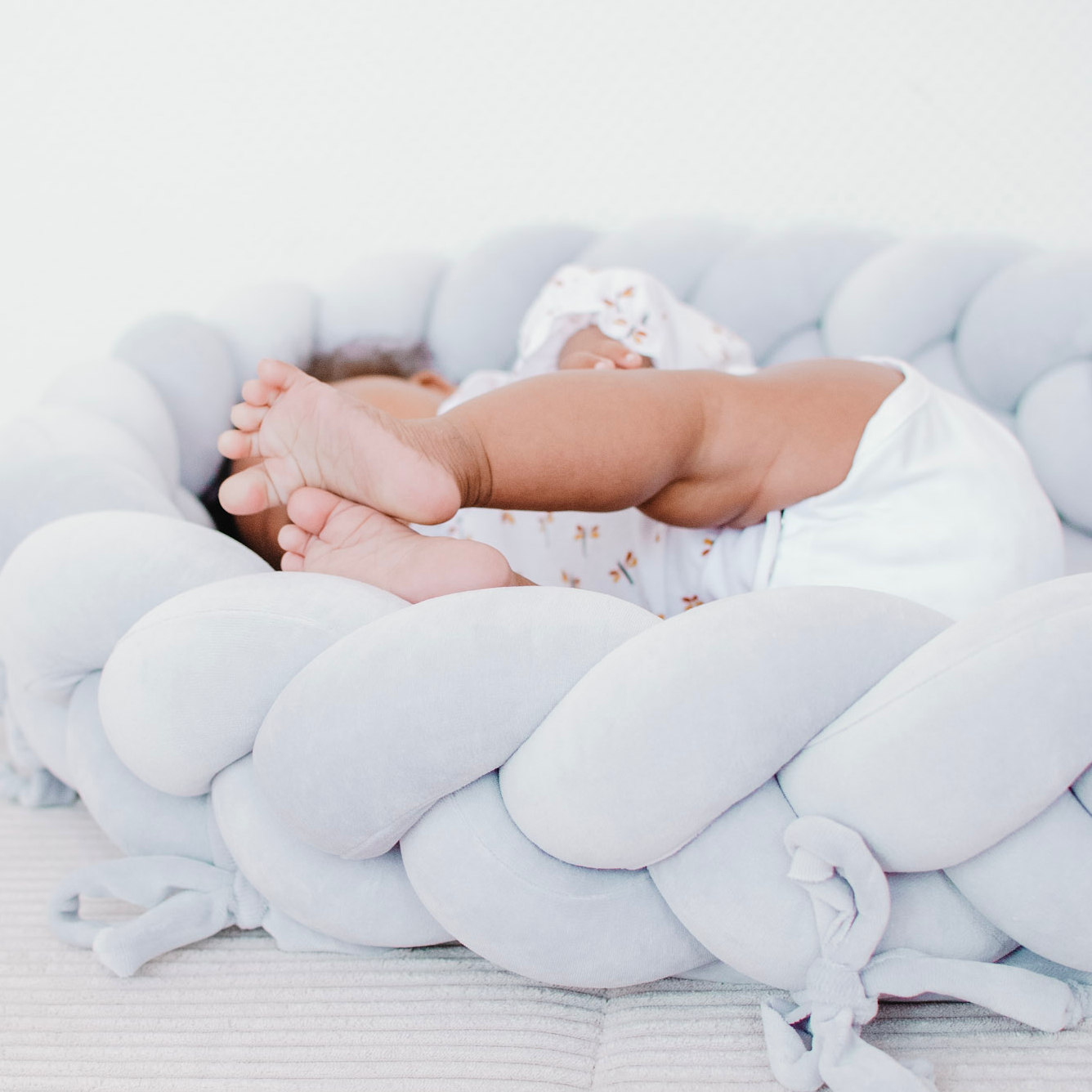 Babynestchen 2-in-1 – Kuscheliger Baby-Kokon & Bettumrandung-Babynestchen-District for Kids-Beige-District for Kids