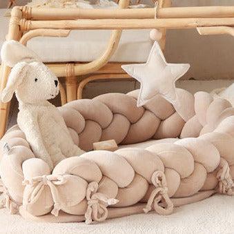 Babynestchen 2-in-1 – Kuscheliger Baby-Kokon & Bettumrandung-Babynestchen-District for Kids-Beige-District for Kids