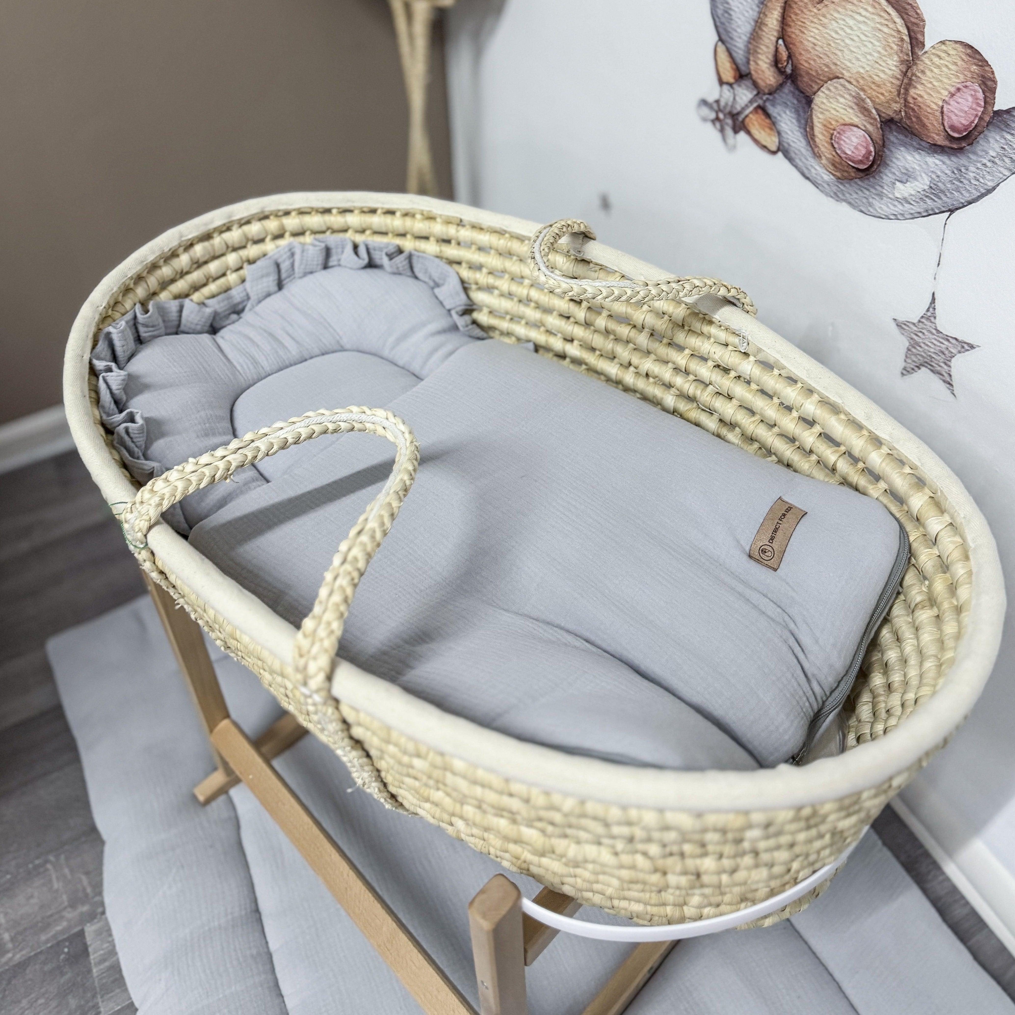 Babyschlafsack Musselin Dreamy– Atmungsaktiver & kuscheliger Ganzjahresschlafsack 2.5 TOG-Babyschlafsack-District for Kids-Beige-75 cm-2.5 Wert-District for Kids