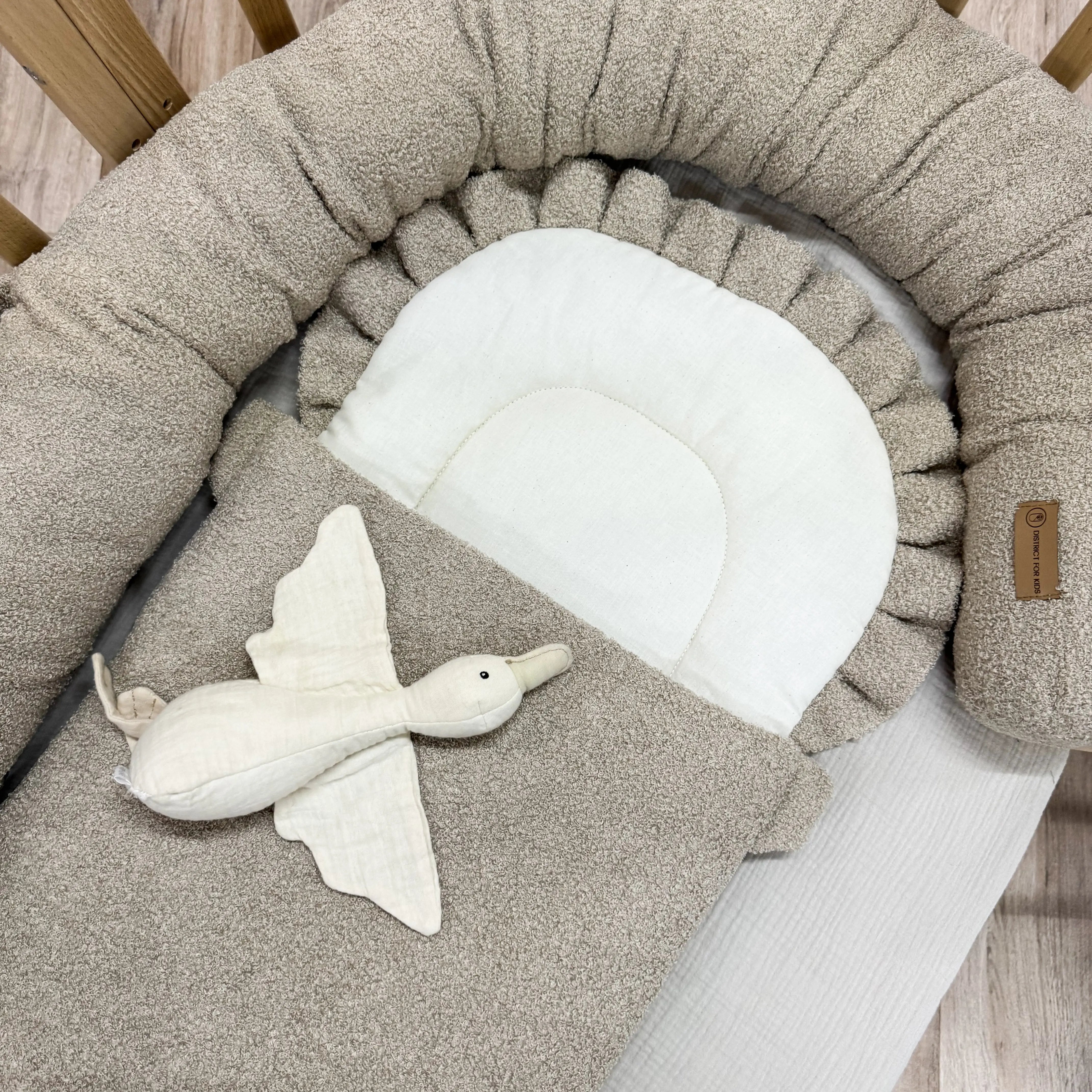 Babyschlafsack Teddy Boucle Dreamy | 2.5 TOG-Babyschlafsack-District for Kids-Creme-75 cm-2.5 Wert-District for Kids