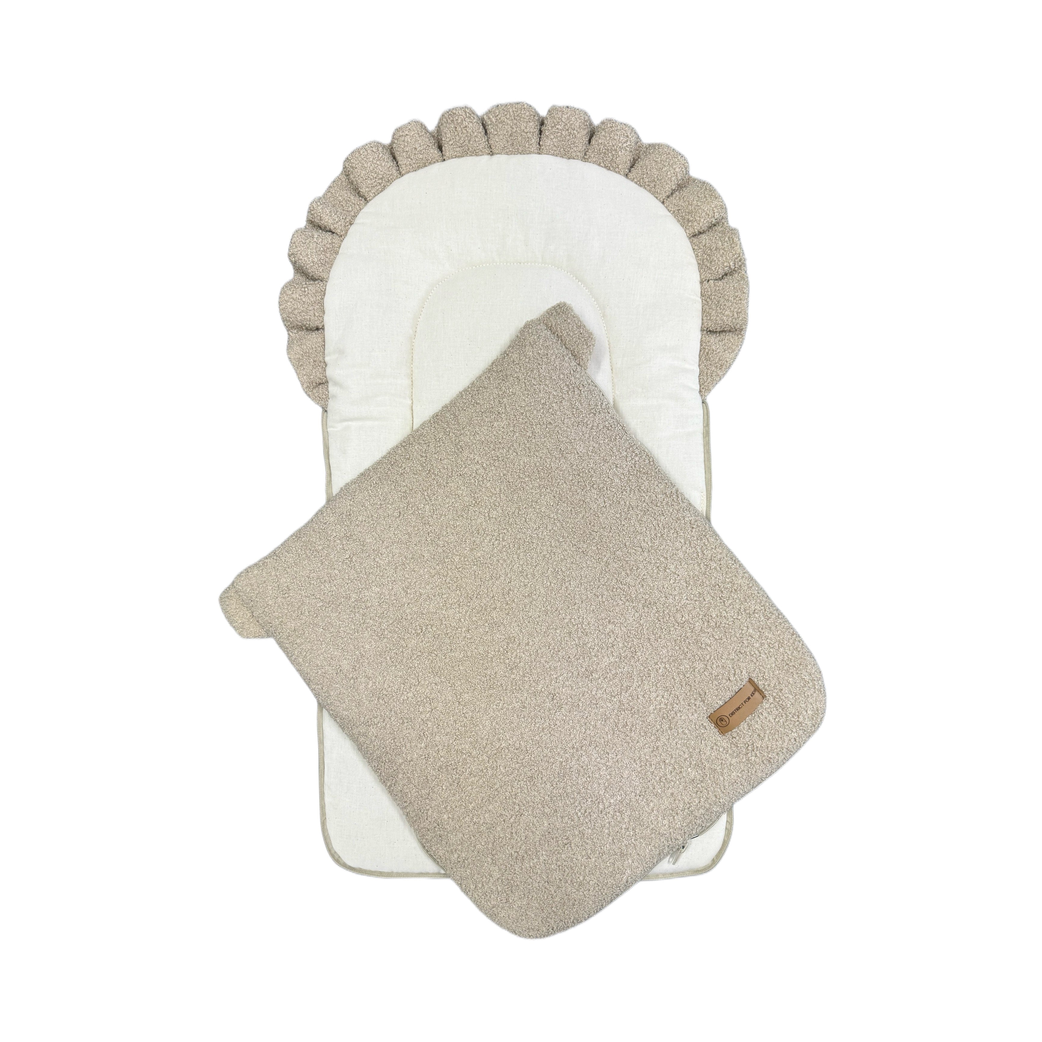 Babyschlafsack Teddy Boucle Dreamy | 2.5 TOG-Babyschlafsack-District for Kids-Creme-75 cm-2.5 Wert-District for Kids