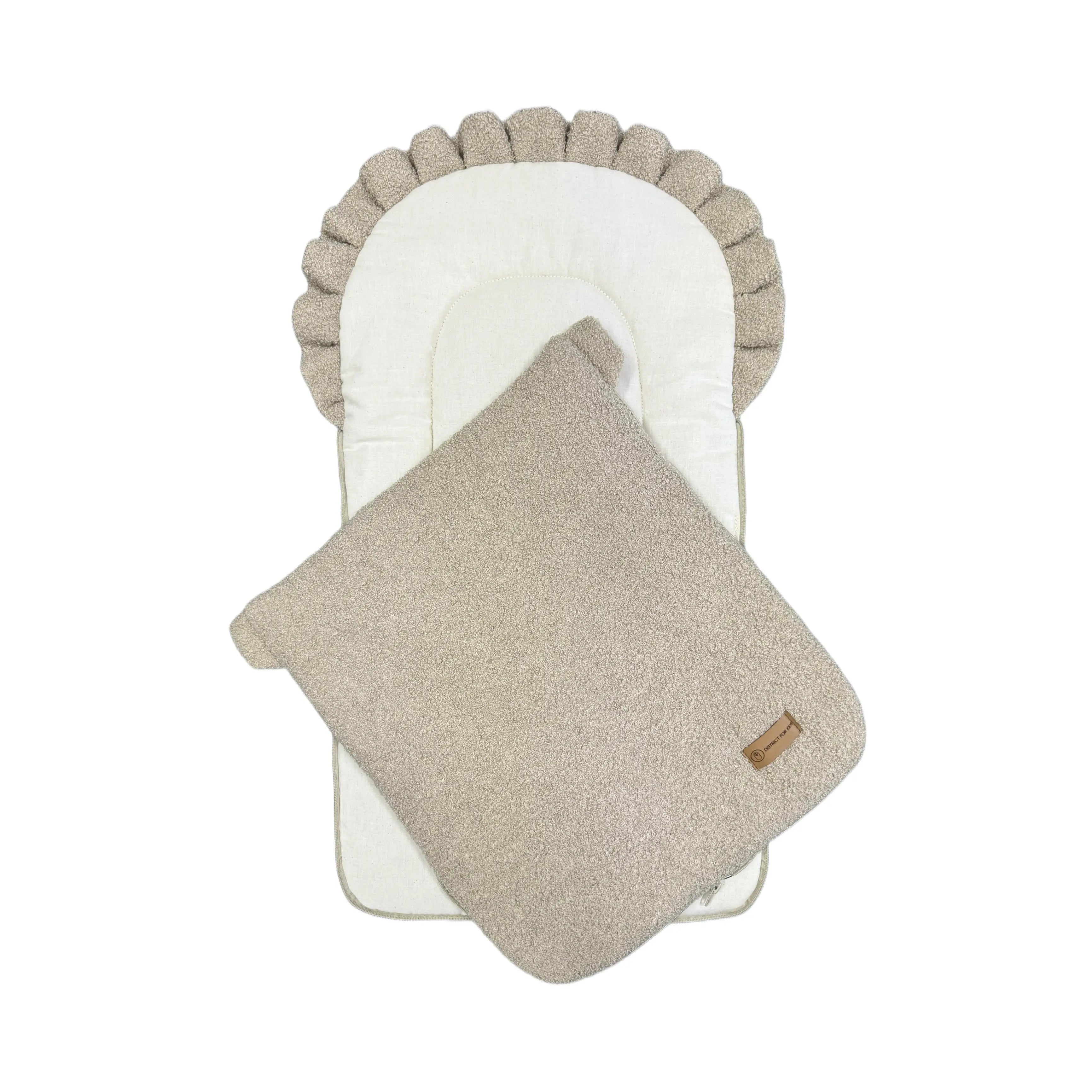 Babyschlafsack Teddy Boucle Dreamy | 2.5 TOG-Babyschlafsack-District for Kids-Creme-75 cm-2.5 Wert-District for Kids