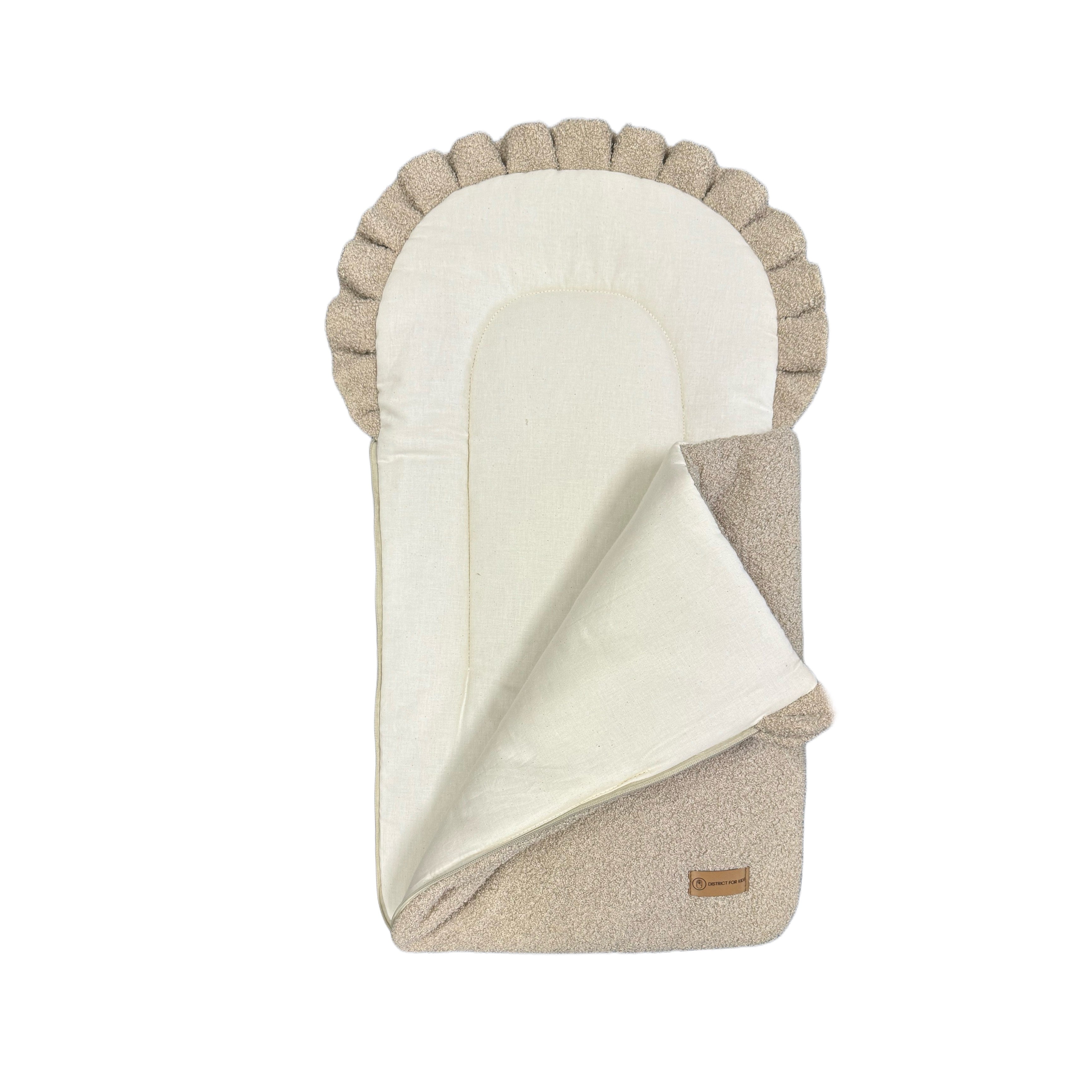 Babyschlafsack Teddy Boucle Dreamy | 2.5 TOG-Babyschlafsack-District for Kids-Creme-75 cm-2.5 Wert-District for Kids