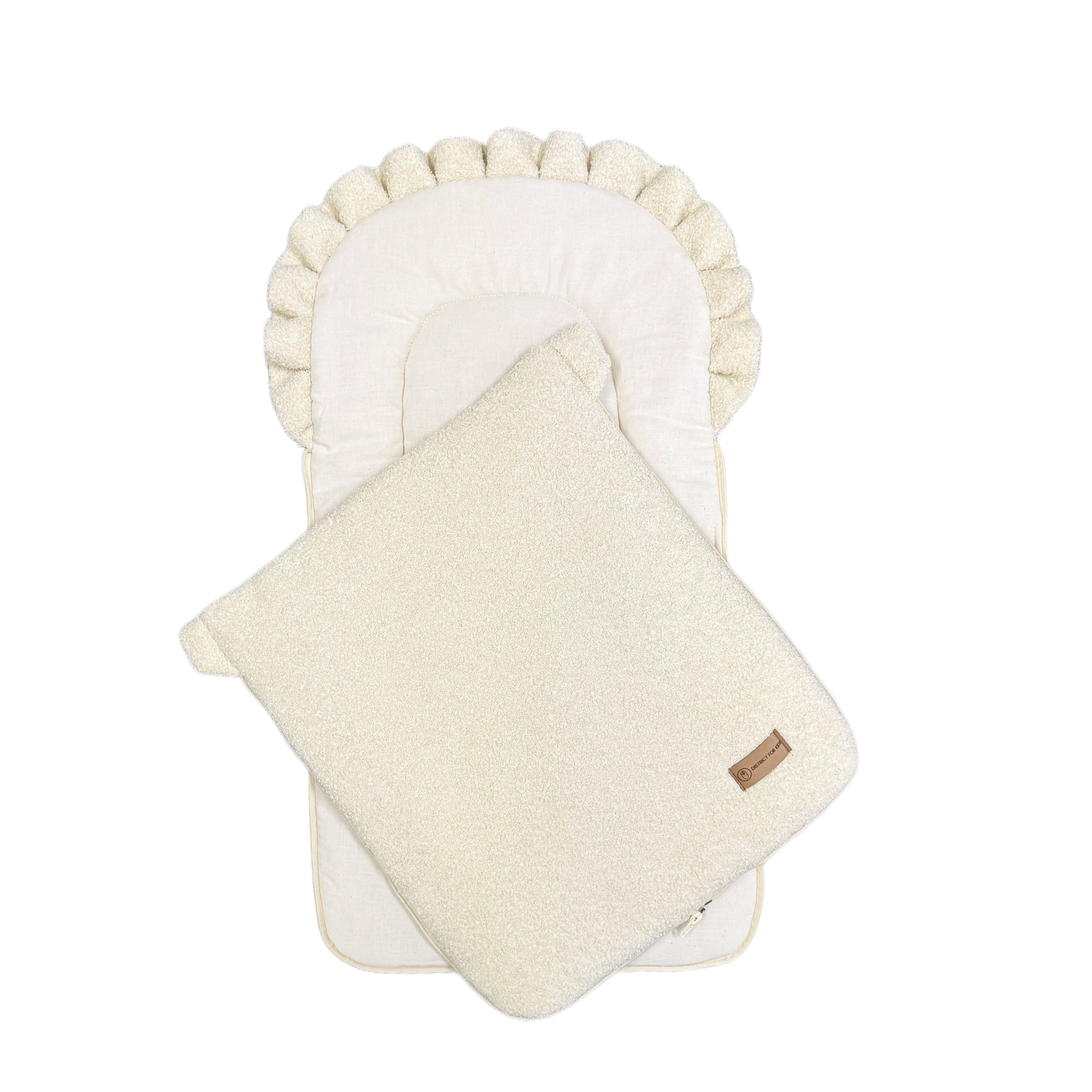 Babyschlafsack Teddy Boucle Dreamy | 2.5 TOG-Babyschlafsack-District for Kids-Creme-75 cm-2.5 Wert-District for Kids