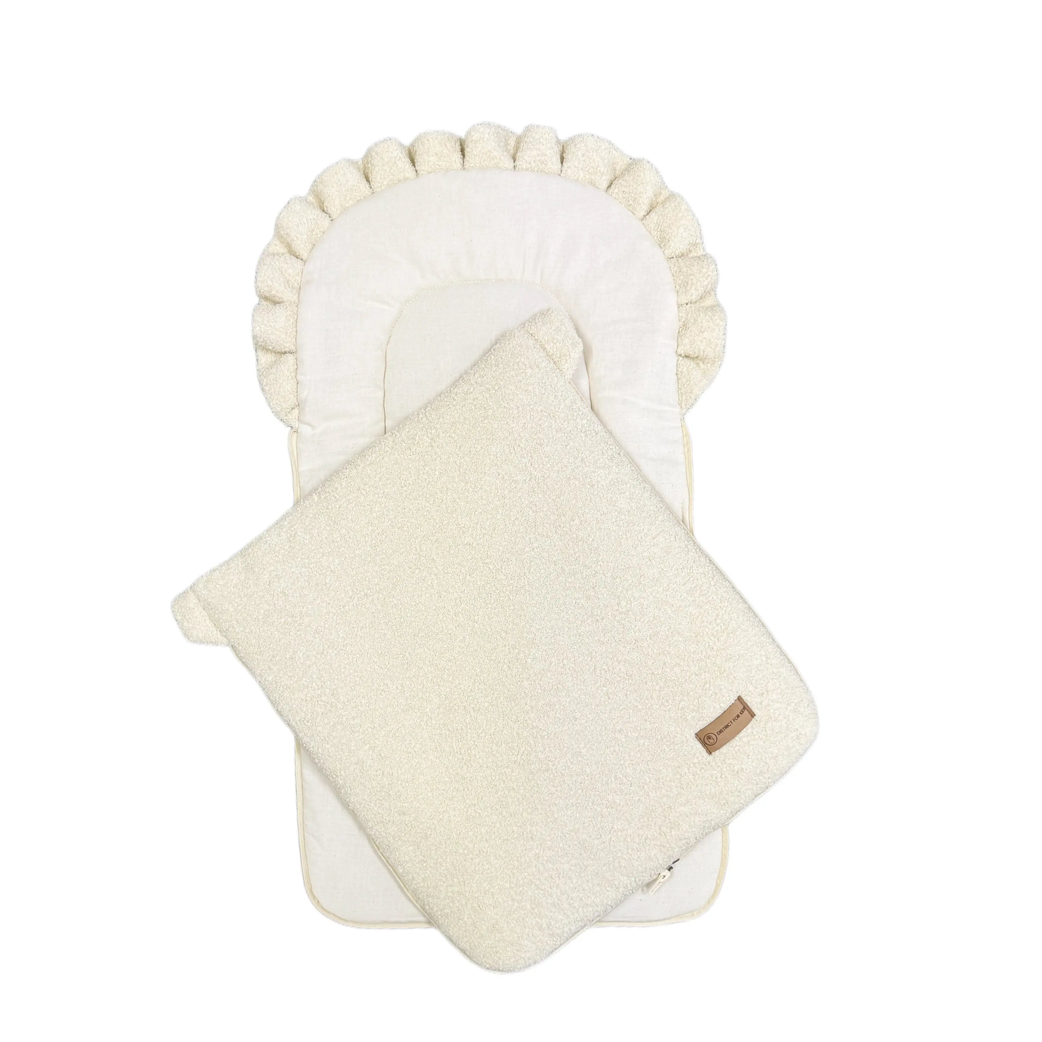Babyschlafsack Teddy Boucle Dreamy | 2.5 TOG-Babyschlafsack-District for Kids-Creme-75 cm-2.5 Wert-District for Kids