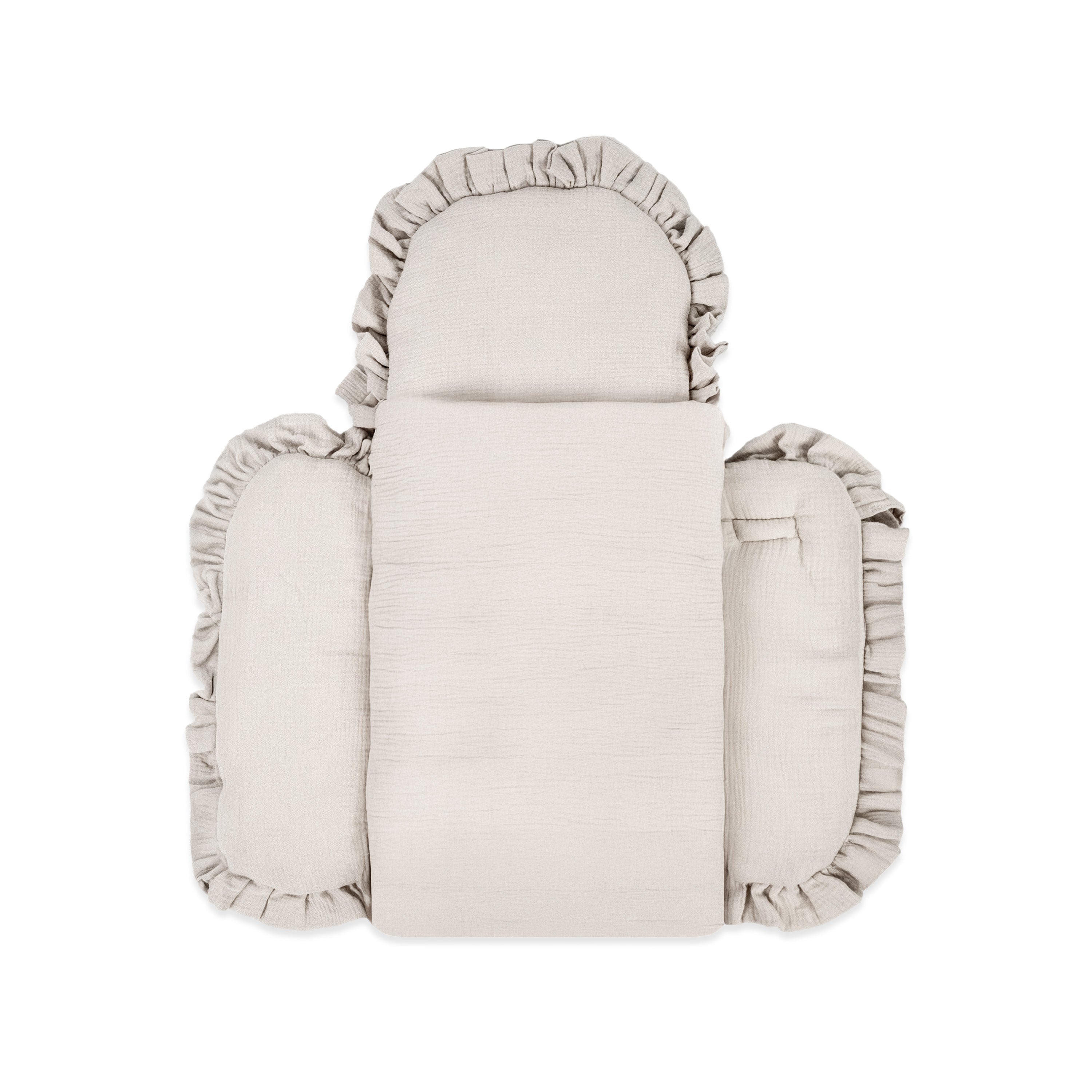 Babyschlafsack Cuddly Musselin mit Schleifen - ganzjähriger Puckschlafsack Babyschlafsack