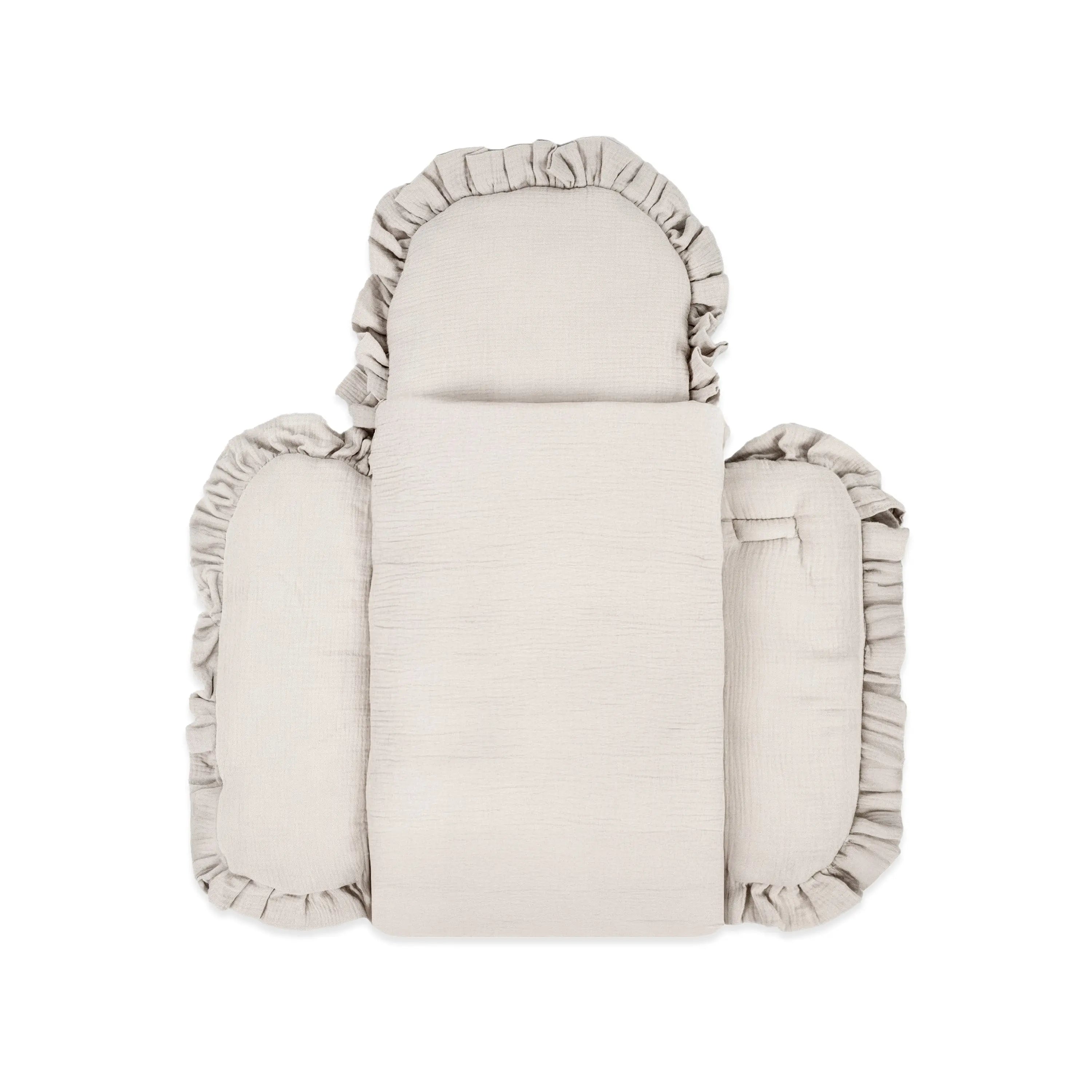 Babyschlafsack Cuddly Musselin mit Schleifen - ganzjähriger Puckschlafsack Babyschlafsack