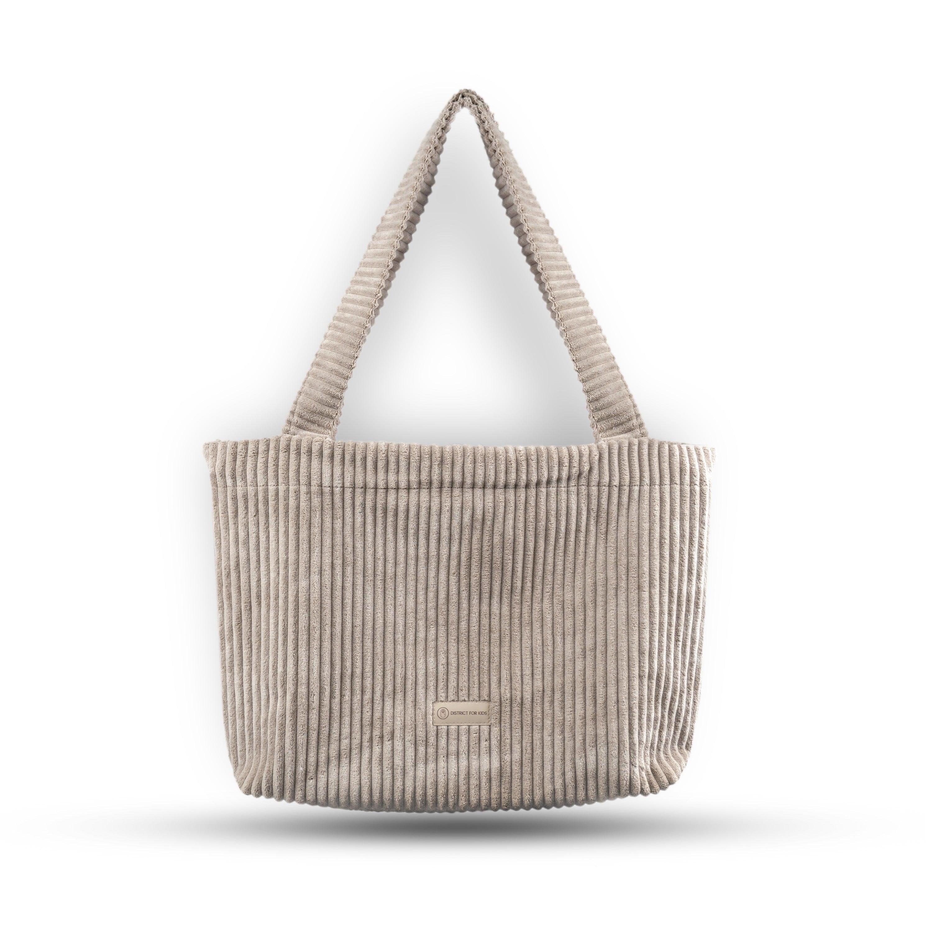 Shopper Mom Bag Cord - Perfekt für den Alltag Kinderwagen Cross Shoulder - Beige - Wickeltasche