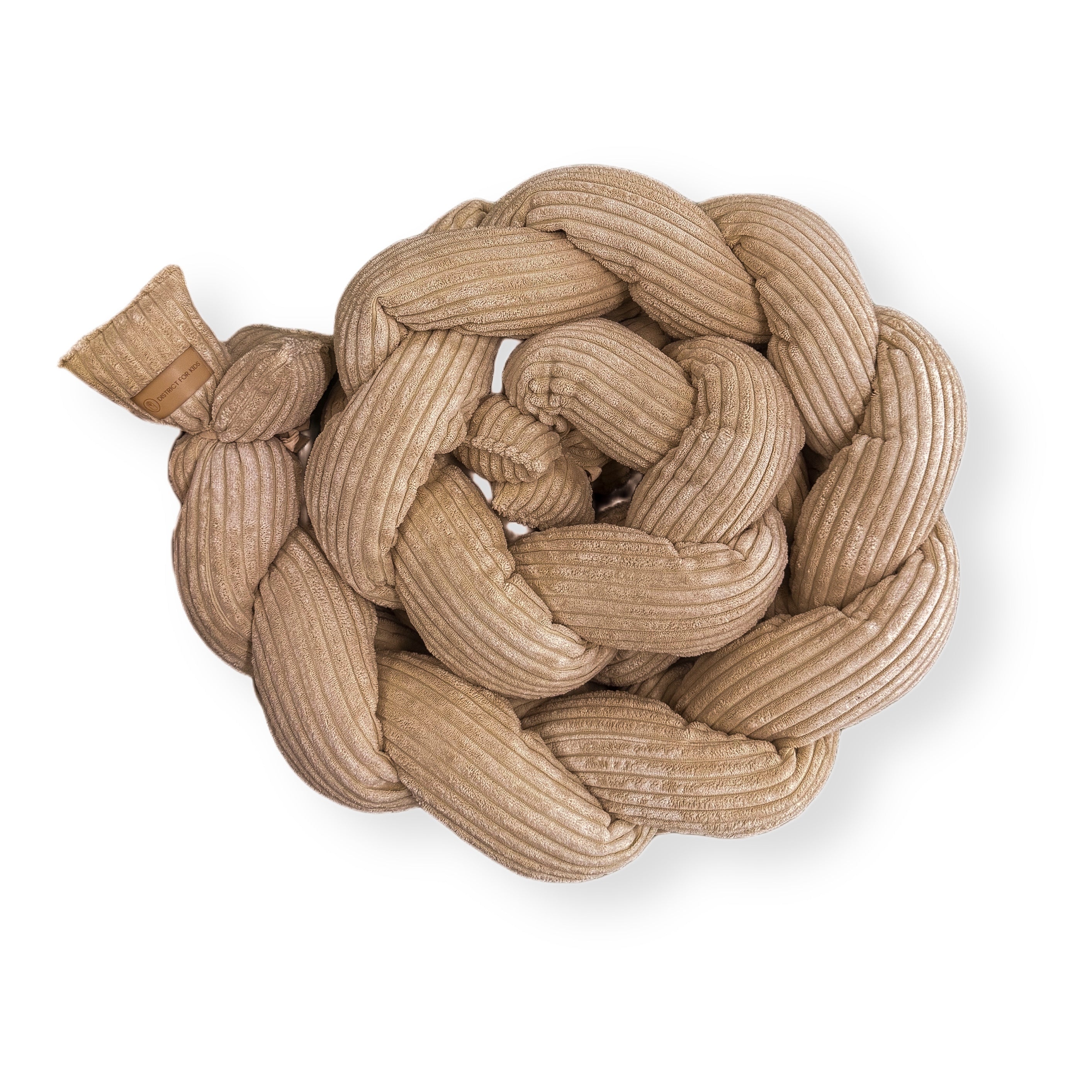 Bettschlange Cord – Kuschelige Bettumrandung für Geborgenheit & Schutz im Babybett-Baby & Kleinkind-District for Kids-Braun-180 cm-District for Kids