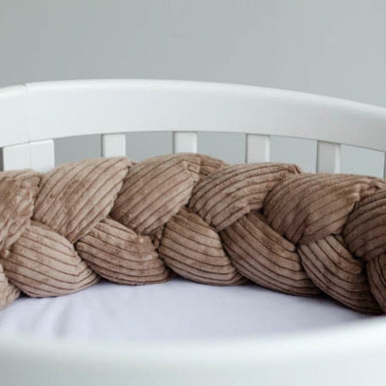 Bettschlange Cord – Kuschelige Bettumrandung für Geborgenheit & Schutz im Babybett-Baby & Kleinkind-District for Kids-Creme-180 cm-District for Kids