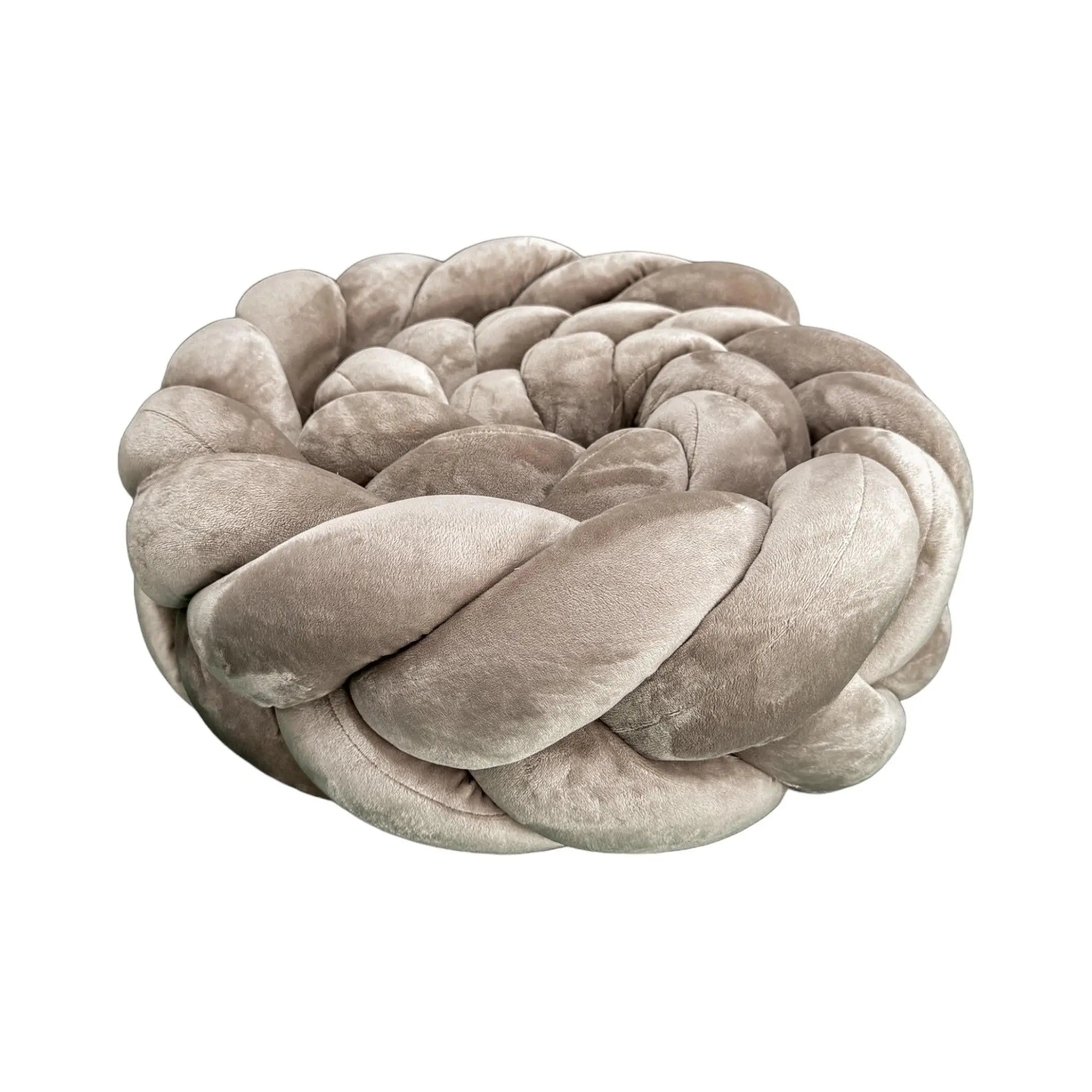 Bettschlange Velours Fischgräten-Design – Premium Schutz & Komfort für Babyschlaf-Bettumrandung-District for Kids-180 cm-Beige-District for Kids