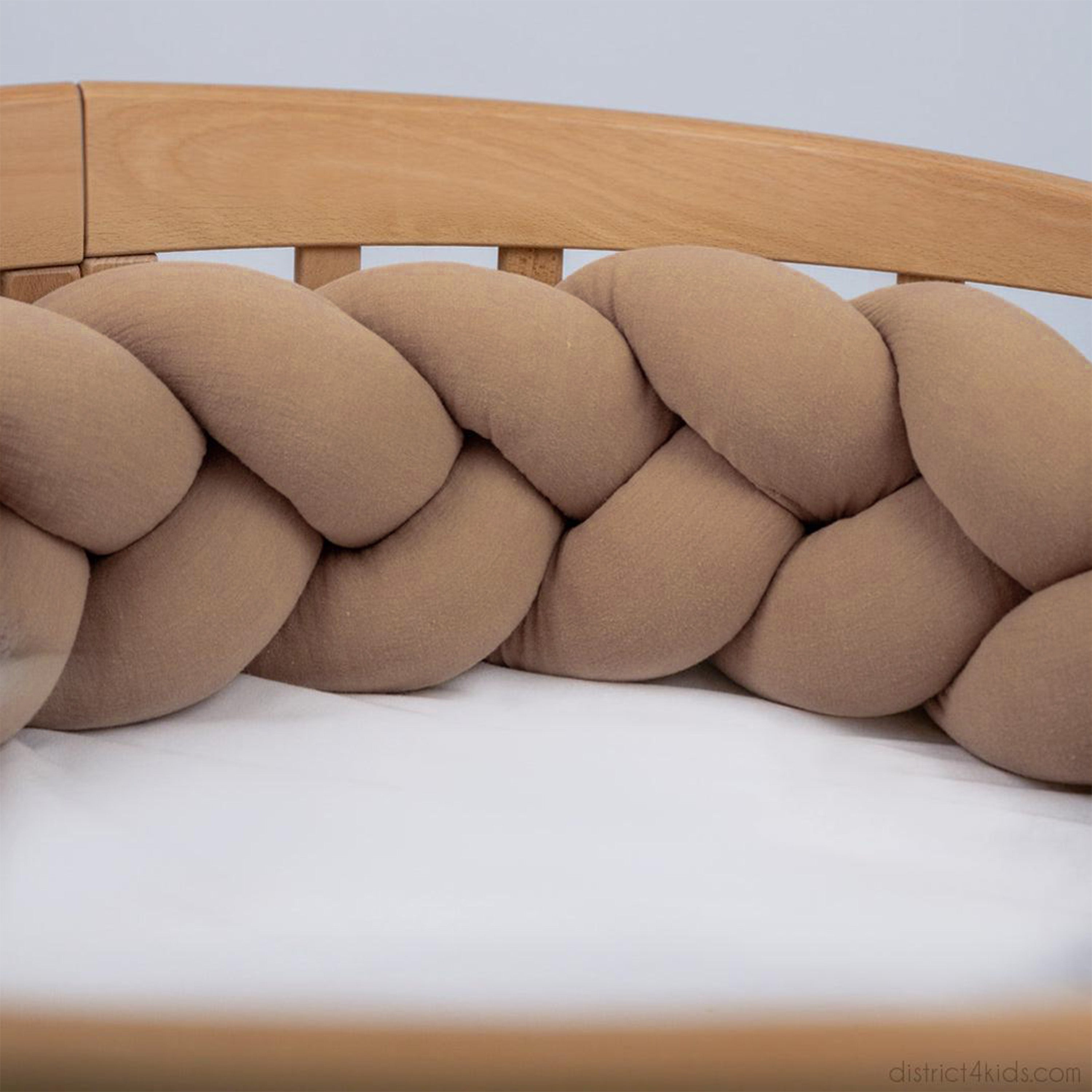 Bettschlange geflochten Musselin – Kuschelige Bettumrandung - Baby & Kleinkind