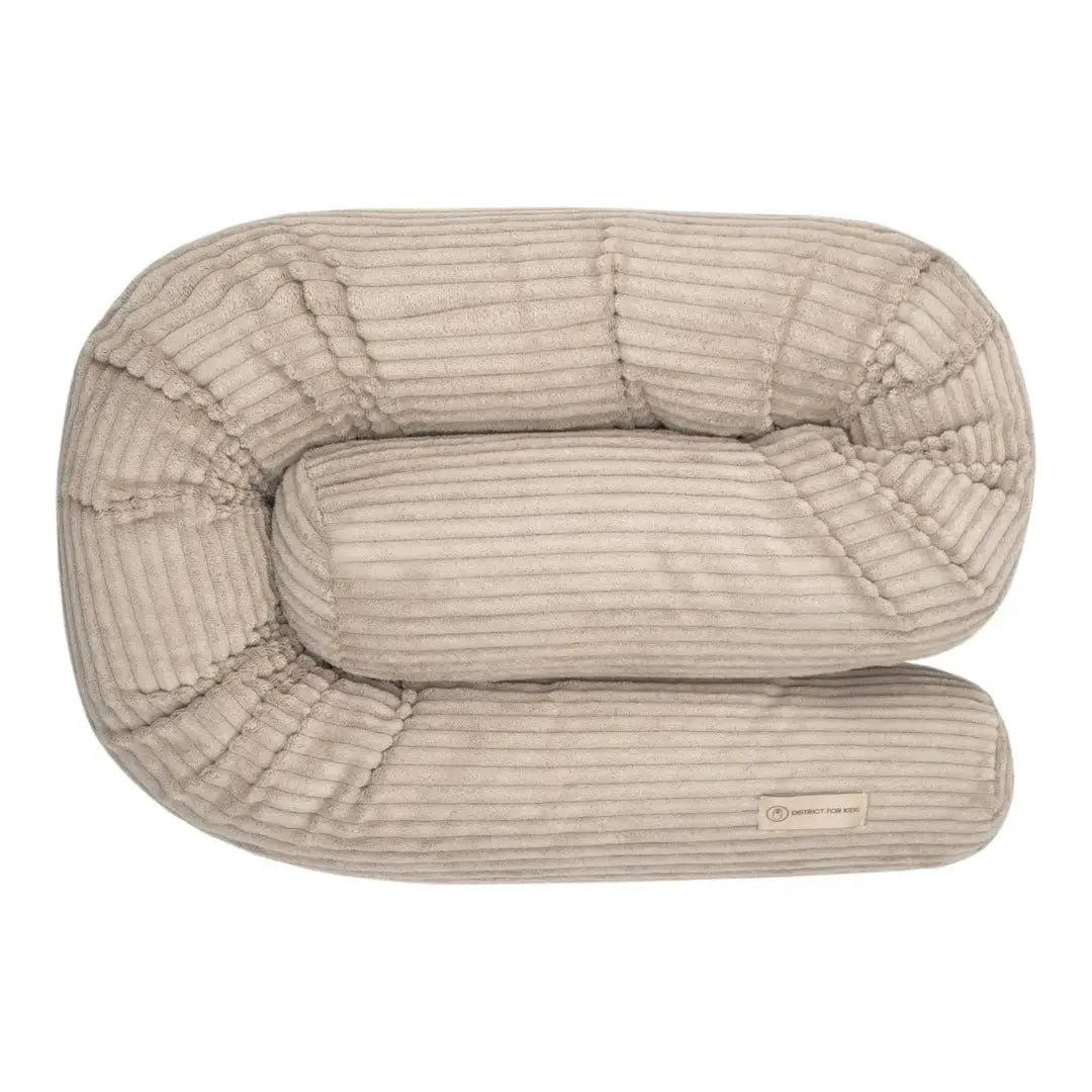Bettschlange einsträngig Cord - Schutz Komfort & Vielseitigkeit für dein Baby - Beige / 180 cm - Baby & Kleinkind