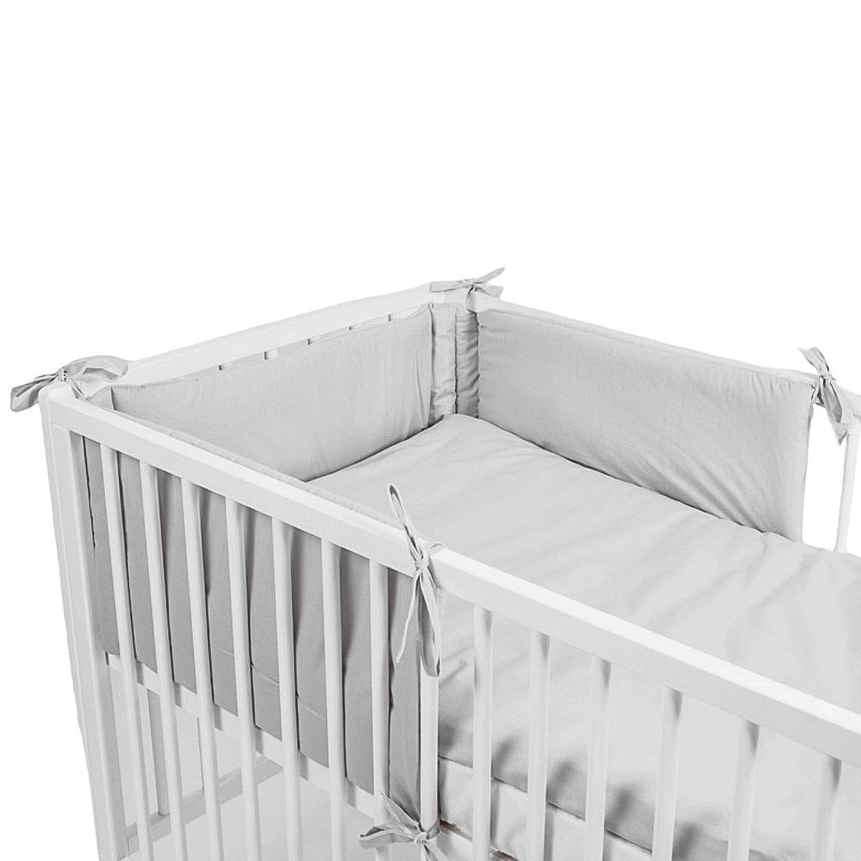 Bettumrandung Baumwolle für Baby- und Beistellbetten – Schutz, Komfort & Qualität-Bettumrandung-District for Kids-Beige-150 cm-District for Kids